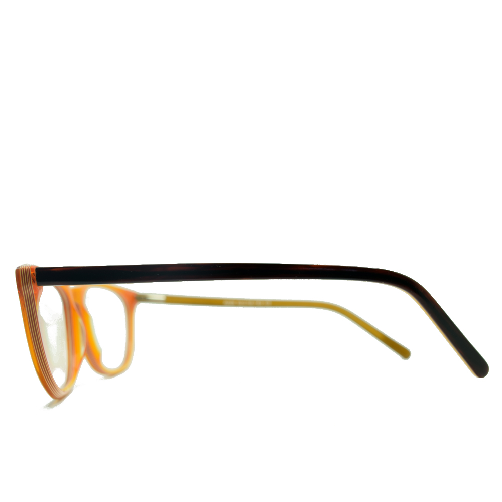 Anteojos de Plastico Naranja livianos para lentes recetados | A009NA