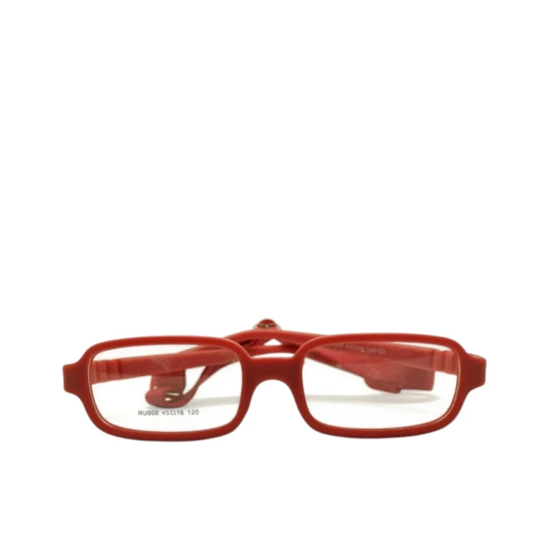 Anteojos de Goma Rojo livianos para lentes recetados | RU008