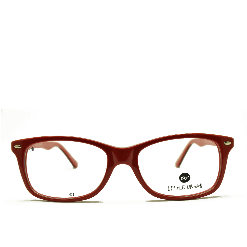 Anteojos de Acetato Rojo livianos para lentes recetados | UR124ROJ