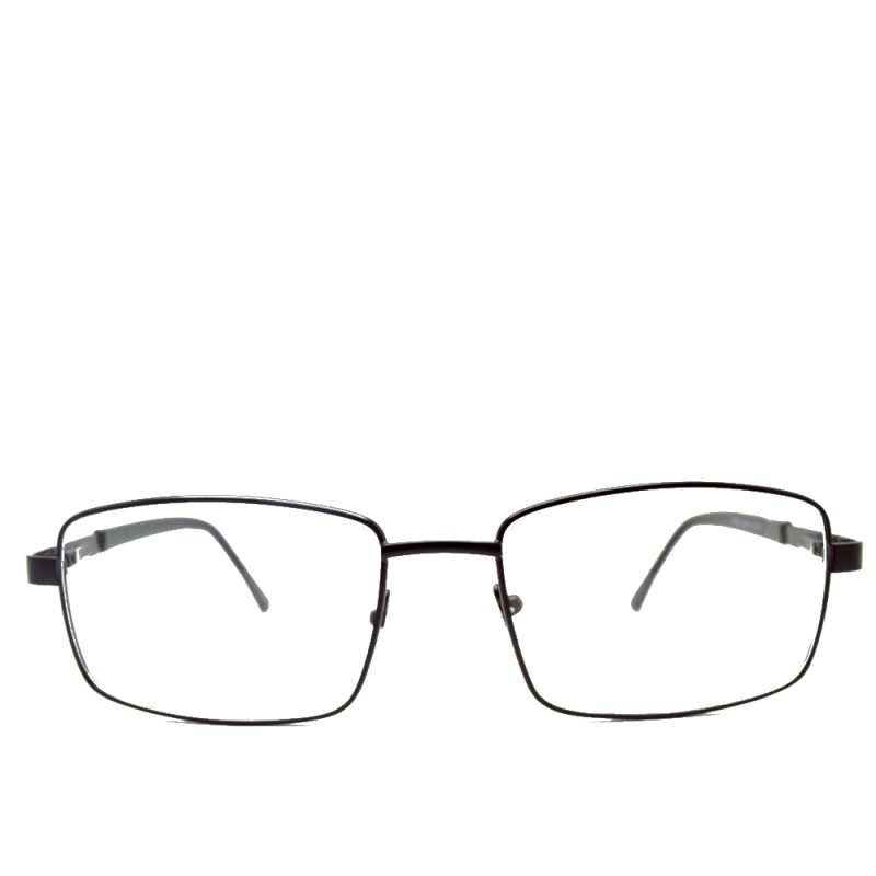 Anteojos de Metal Negro livianos para lentes recetados | HT8611NEC1