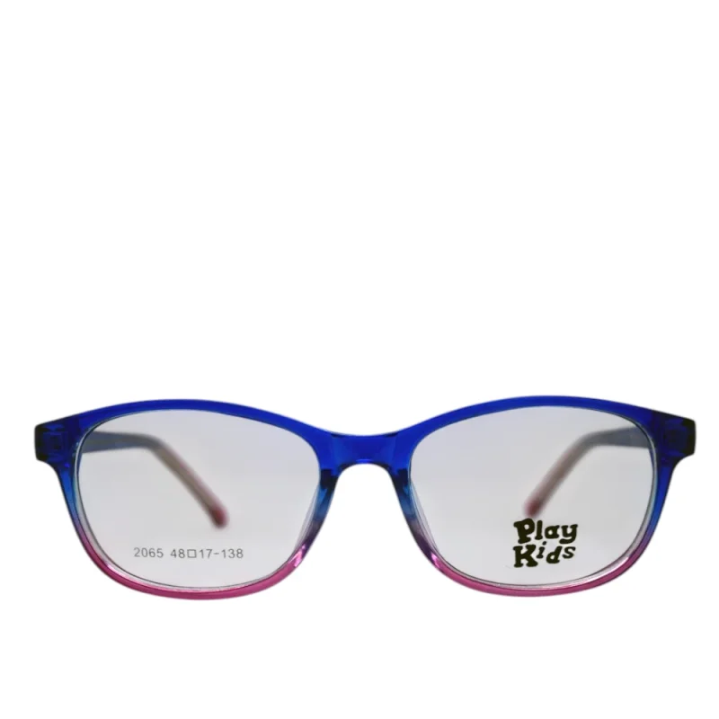 Anteojos de Plastico Azul livianos para lentes recetados | PK2065AZRO