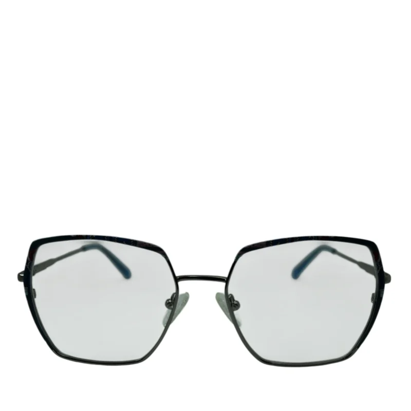 Anteojos de Metal Plata livianos para lentes recetados | 8254PLVE