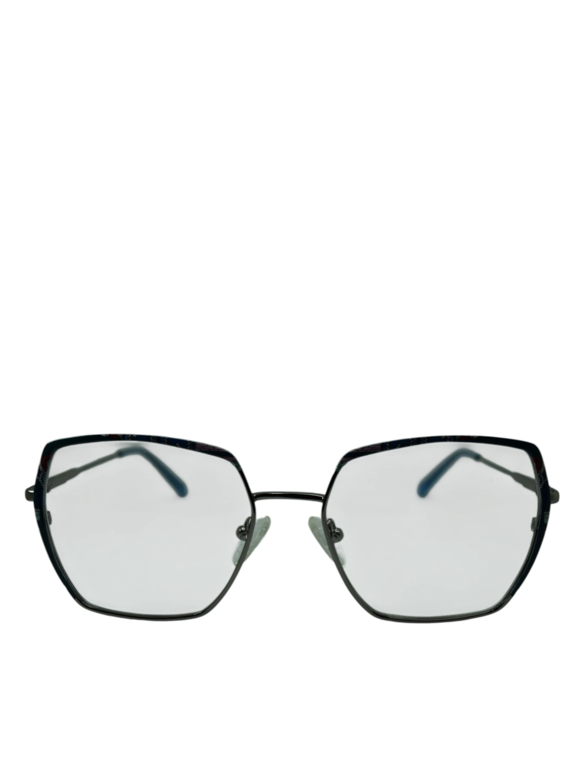 Anteojos de Metal Plata livianos para lentes recetados | 8254PLVE