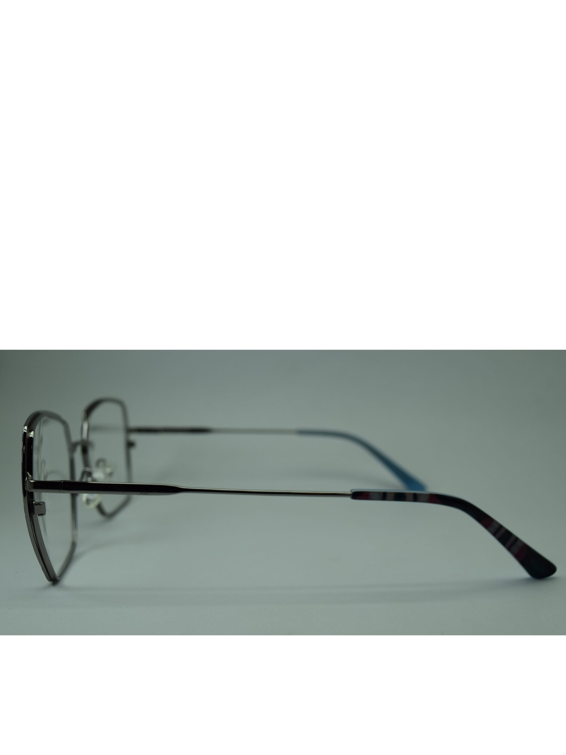 Anteojos de Metal Plata livianos para lentes recetados | 8254PLVE