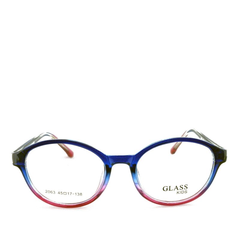 Anteojos de Plastico Azul livianos para lentes recetados | GL2063AZRO