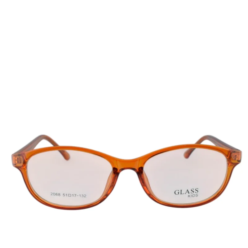 Anteojos de Plastico Naranja livianos para lentes recetados | GL2068NAR