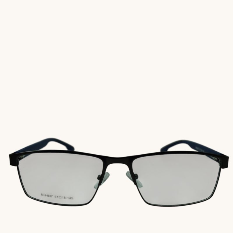 Anteojos de Metal Negro livianos para lentes recetados | MH037ACNE
