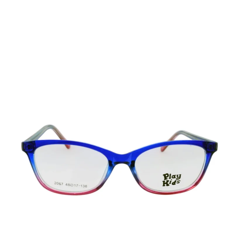Anteojos de Plastico Azul livianos para lentes recetados | PK2067AZRO