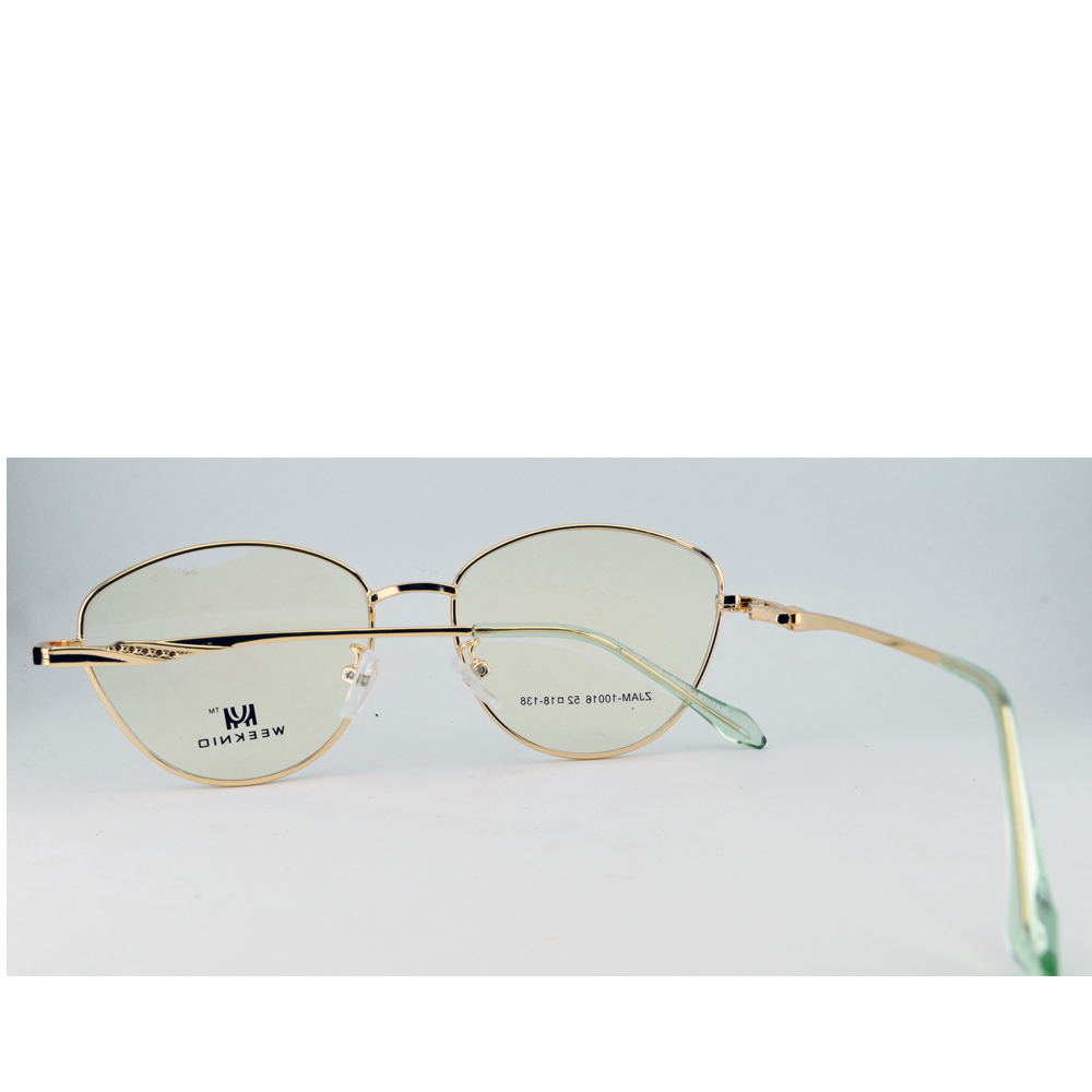 Anteojos de Metal Verde livianos para lentes recetados | ZJAM10016VEDO