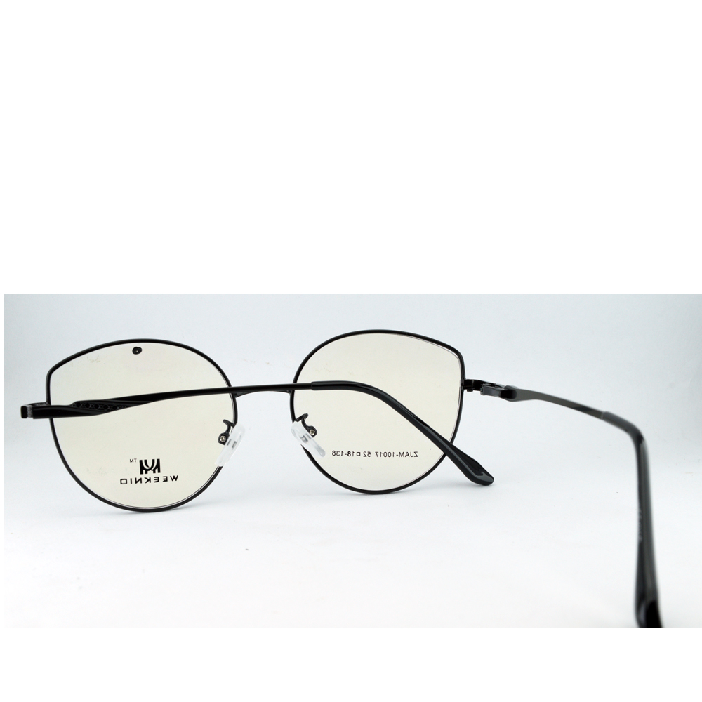 Anteojos de Metal Negro livianos para lentes recetados | ZJAM10017NE
