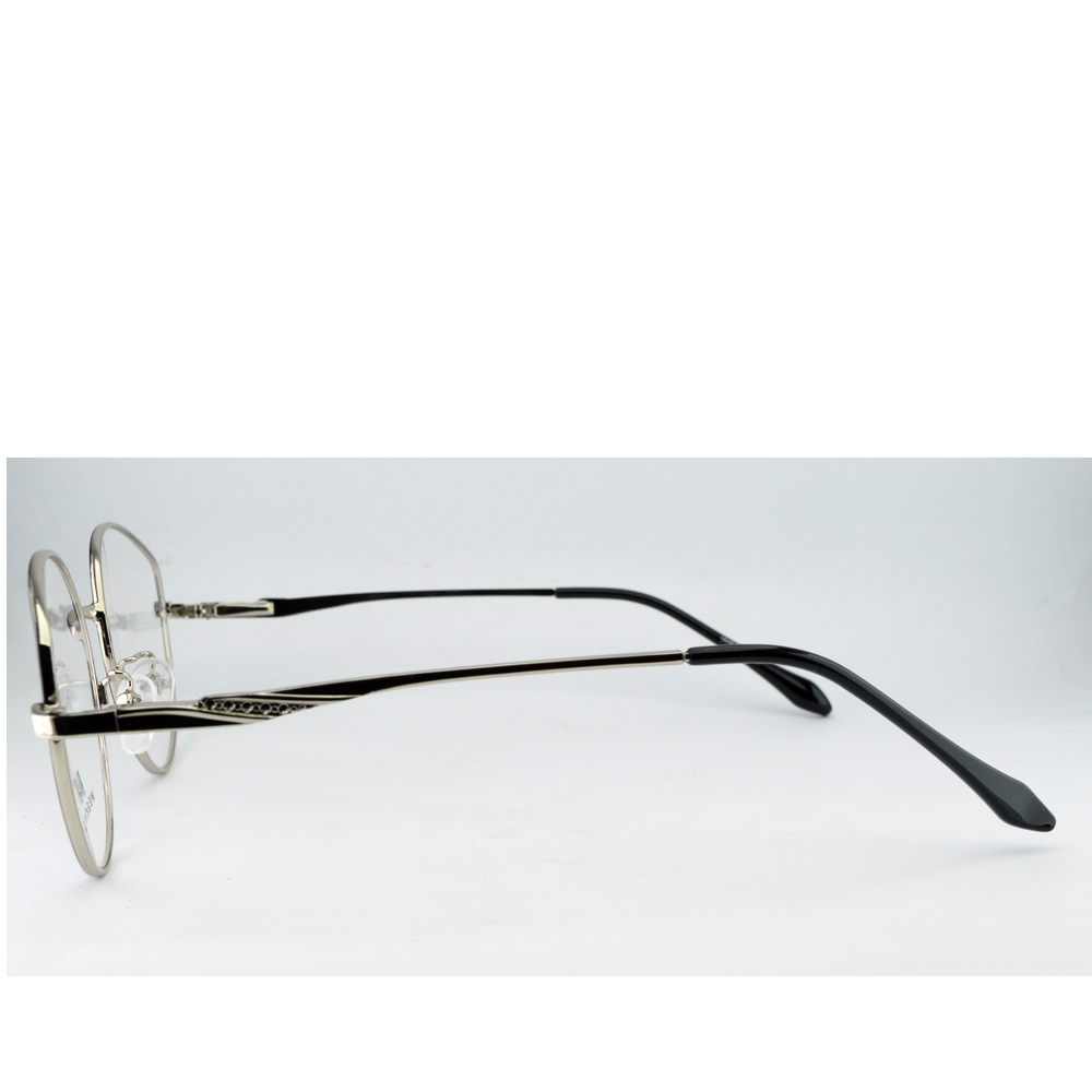 Anteojos de Metal Negro livianos para lentes recetados | ZJAM10017NEPL