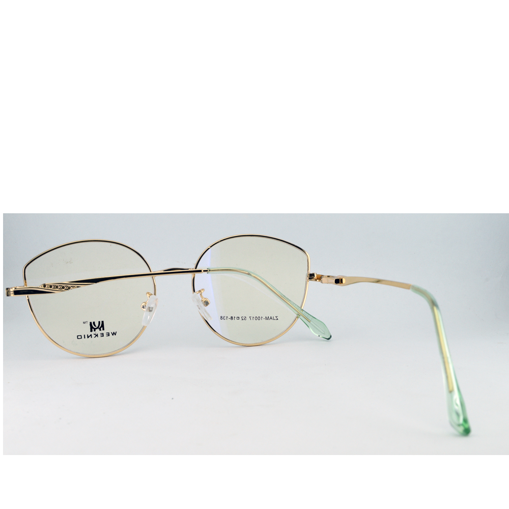 Anteojos de Metal Verde livianos para lentes recetados | ZJAM10017VERDO