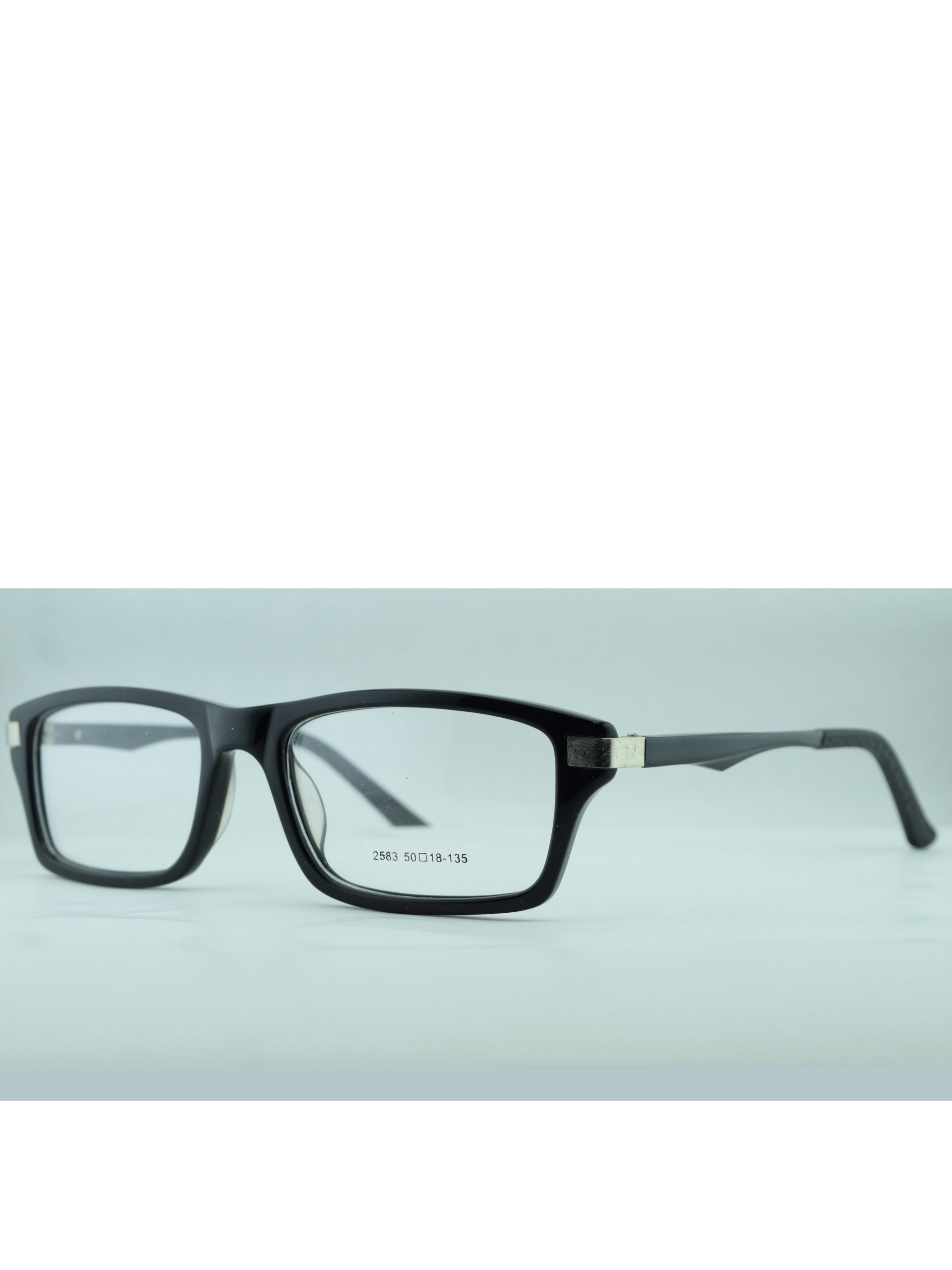 Anteojos de Plastico Negro livianos para lentes recetados | 2583NE