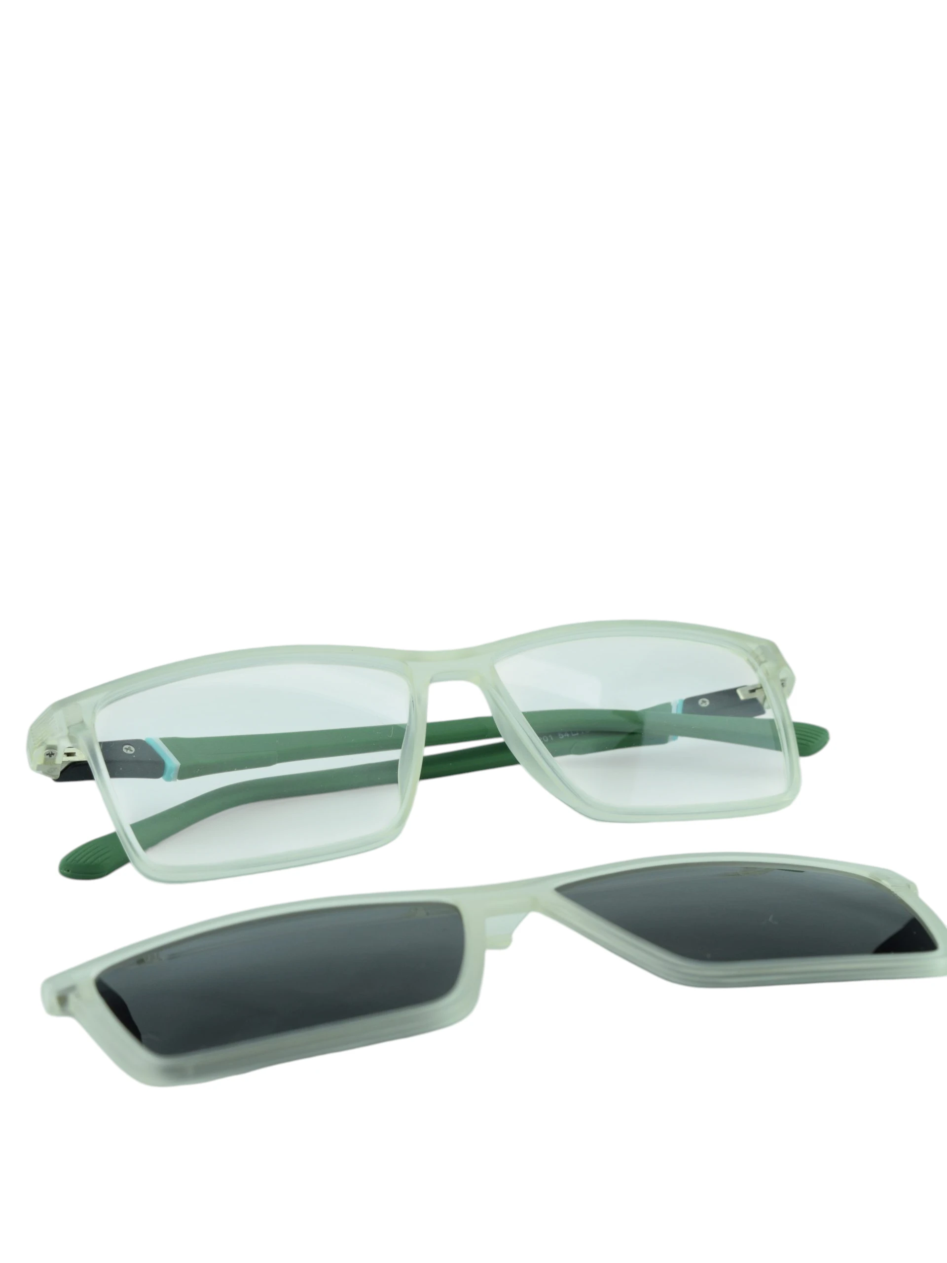 Anteojos Clip On de Plastico Transparente livianos 2 en 1 | X-1201CPTRC7