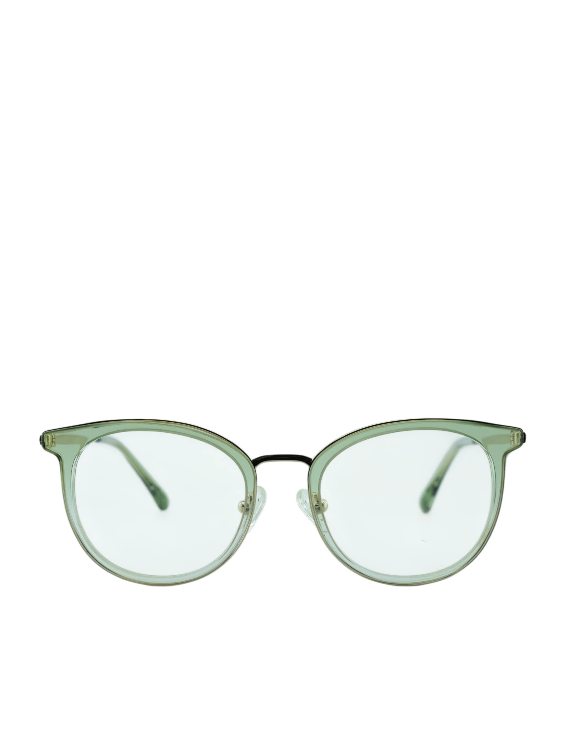 Anteojos de Metal Verde livianos para lentes recetados | YL2057VETR