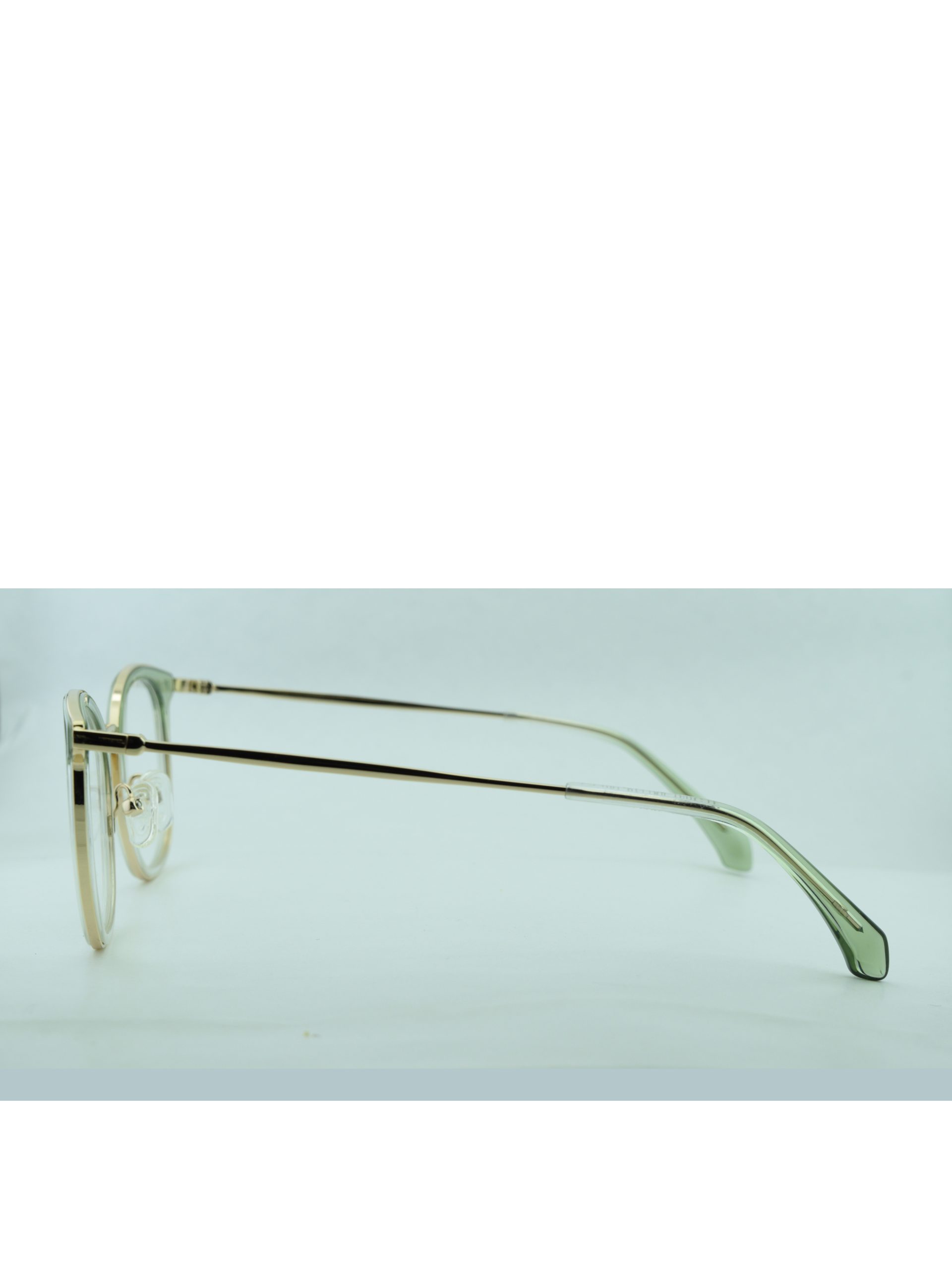 Anteojos de Metal Verde livianos para lentes recetados | YL2057VETR