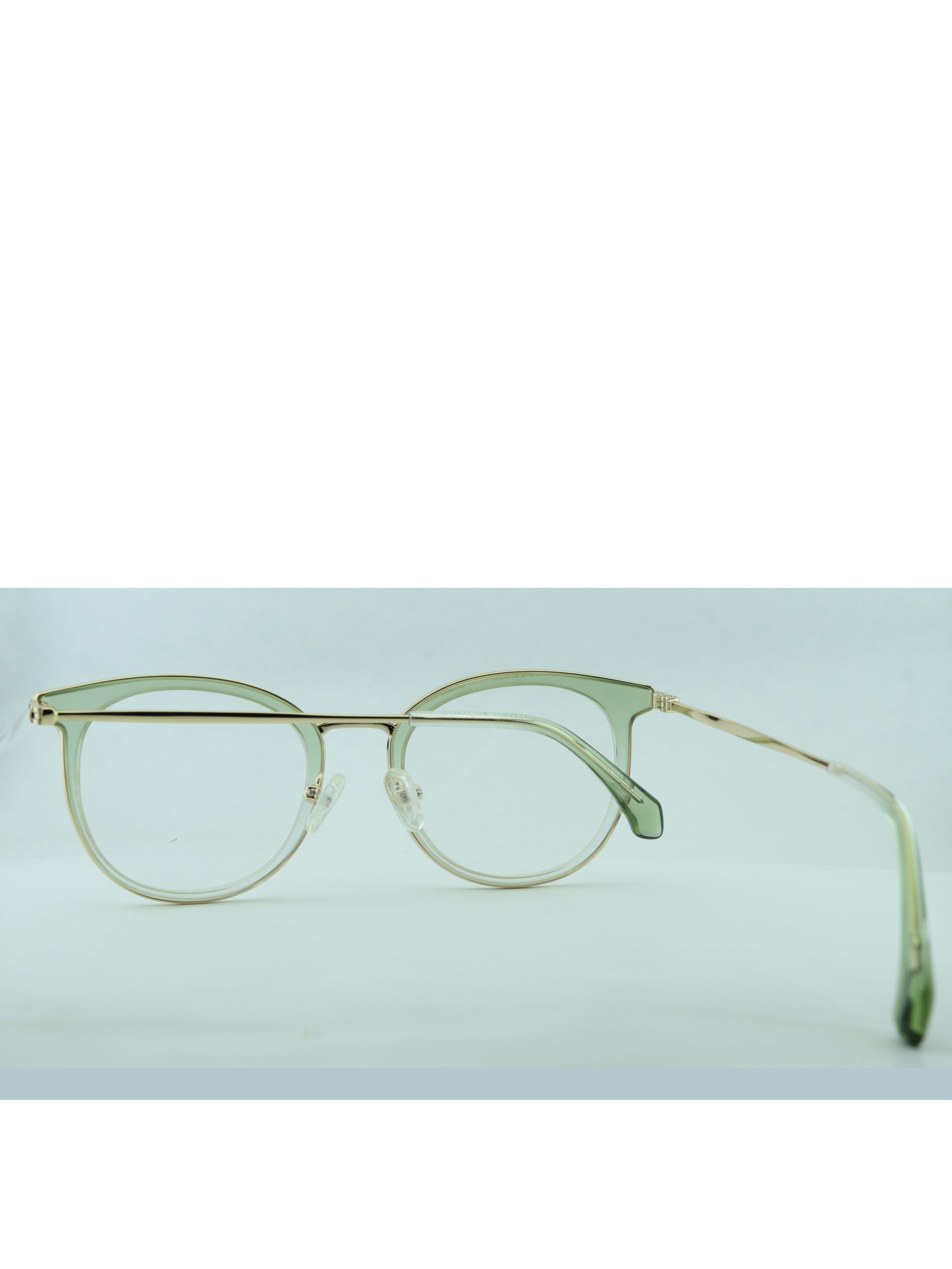 Anteojos de Metal Verde livianos para lentes recetados | YL2057VETR