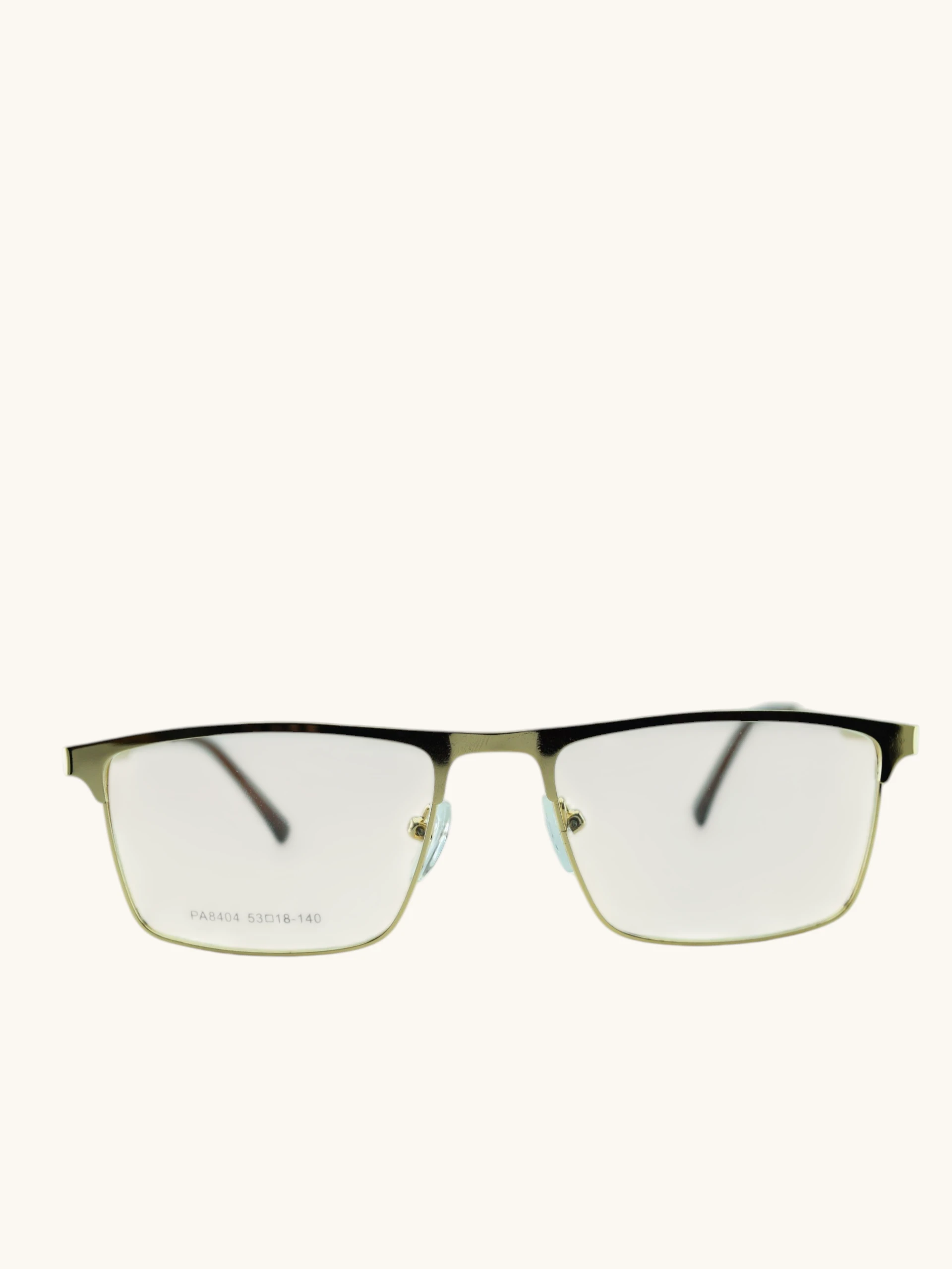 Anteojos de Metal Dorado livianos para lentes recetados | 8404Do
