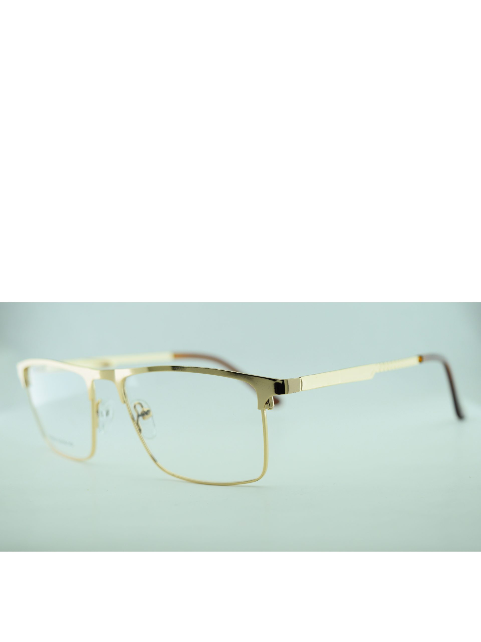 Anteojos de Metal Dorado livianos para lentes recetados | 8404Do