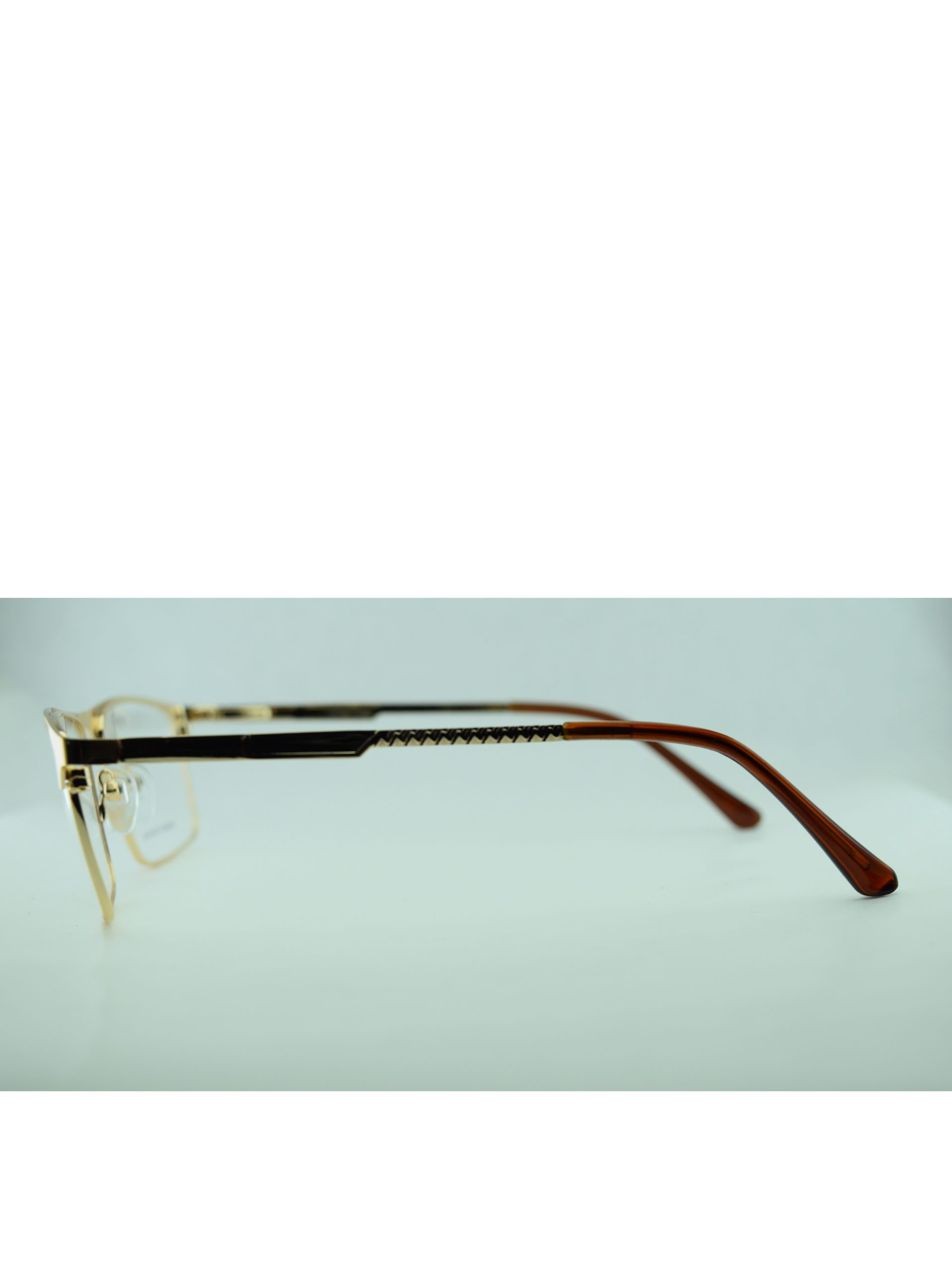 Anteojos de Metal Dorado livianos para lentes recetados | 8404Do