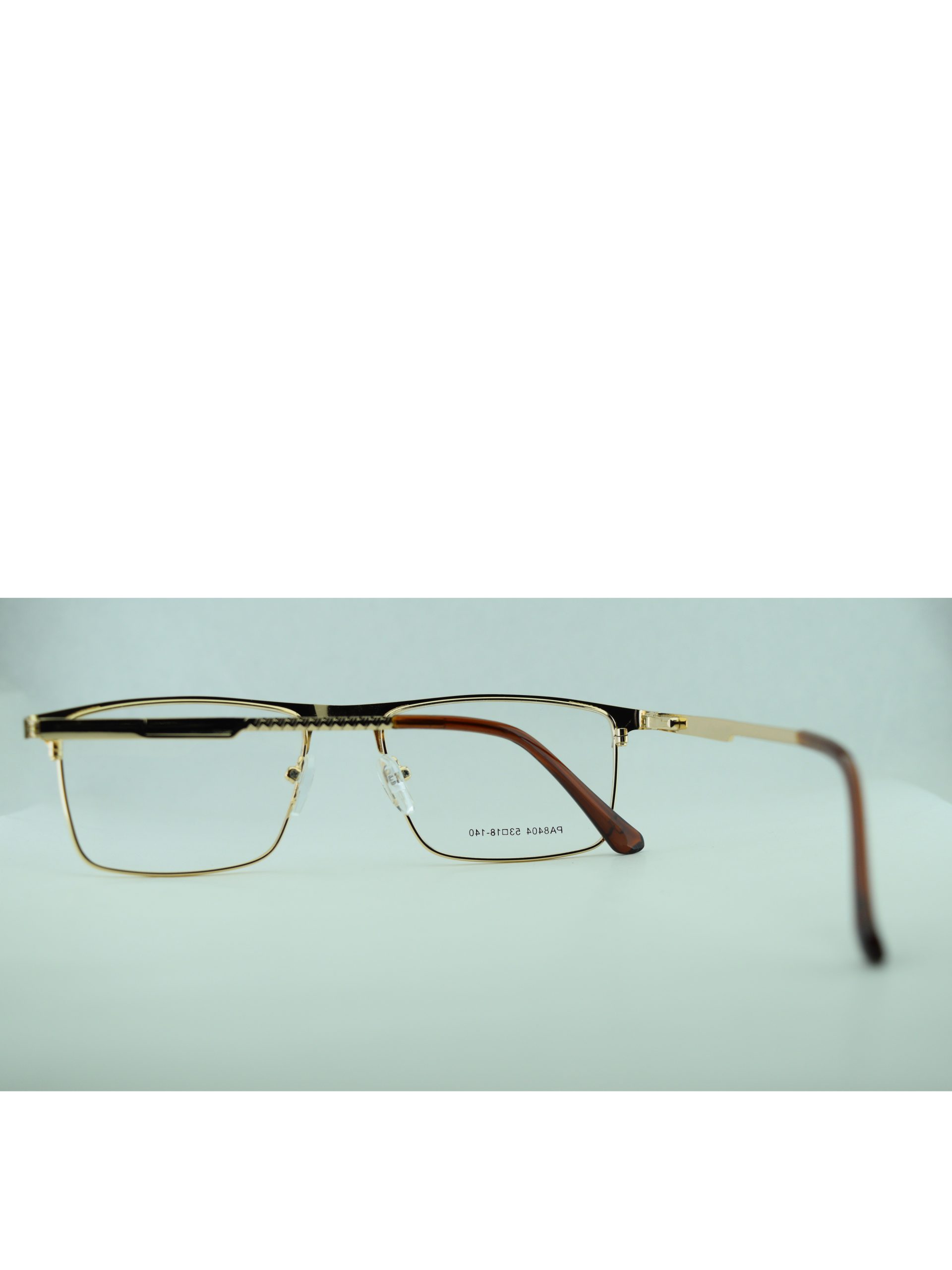 Anteojos de Metal Dorado livianos para lentes recetados | 8404Do