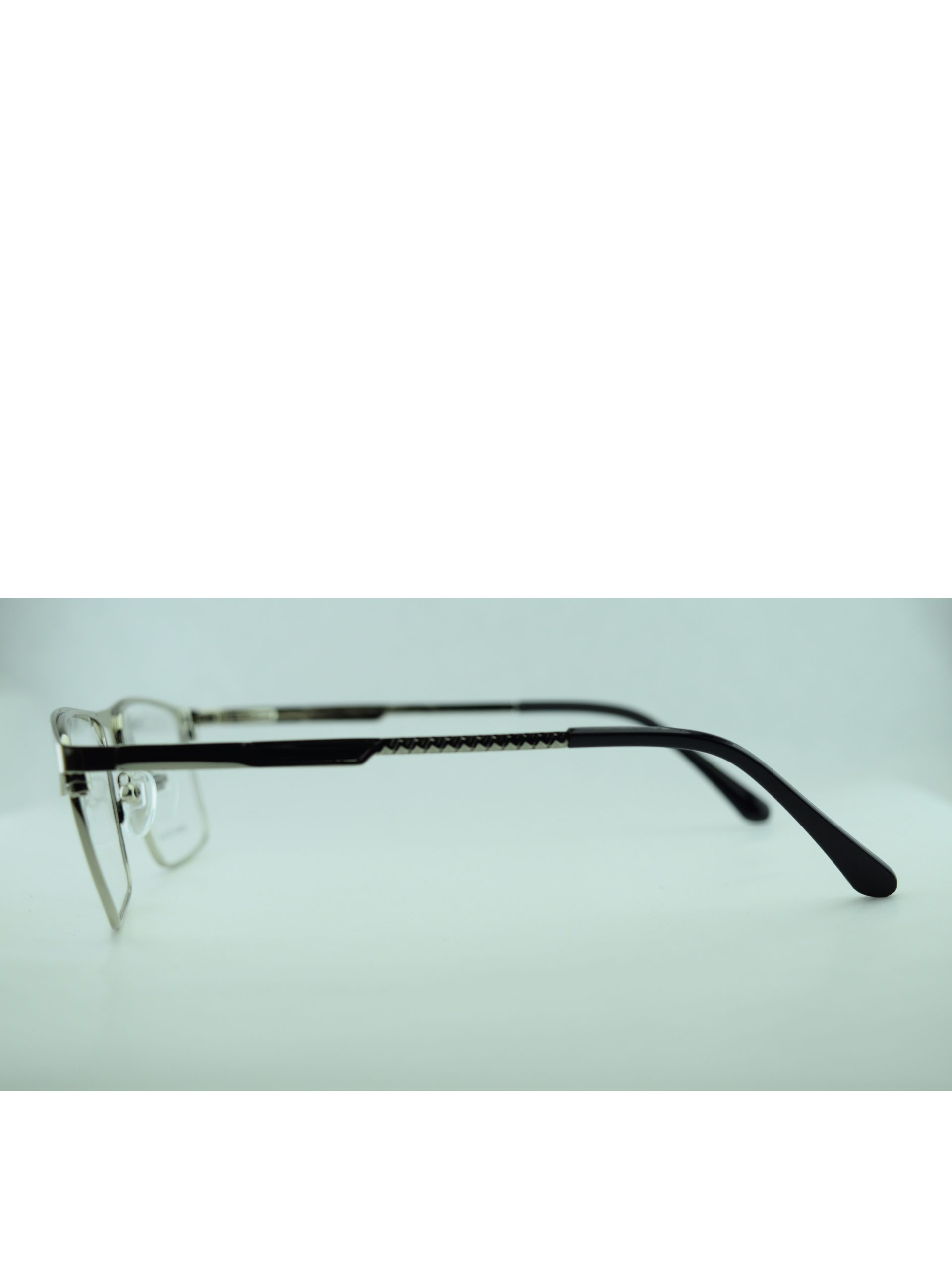 Anteojos de Metal Plata livianos para lentes recetados | 8404Pl