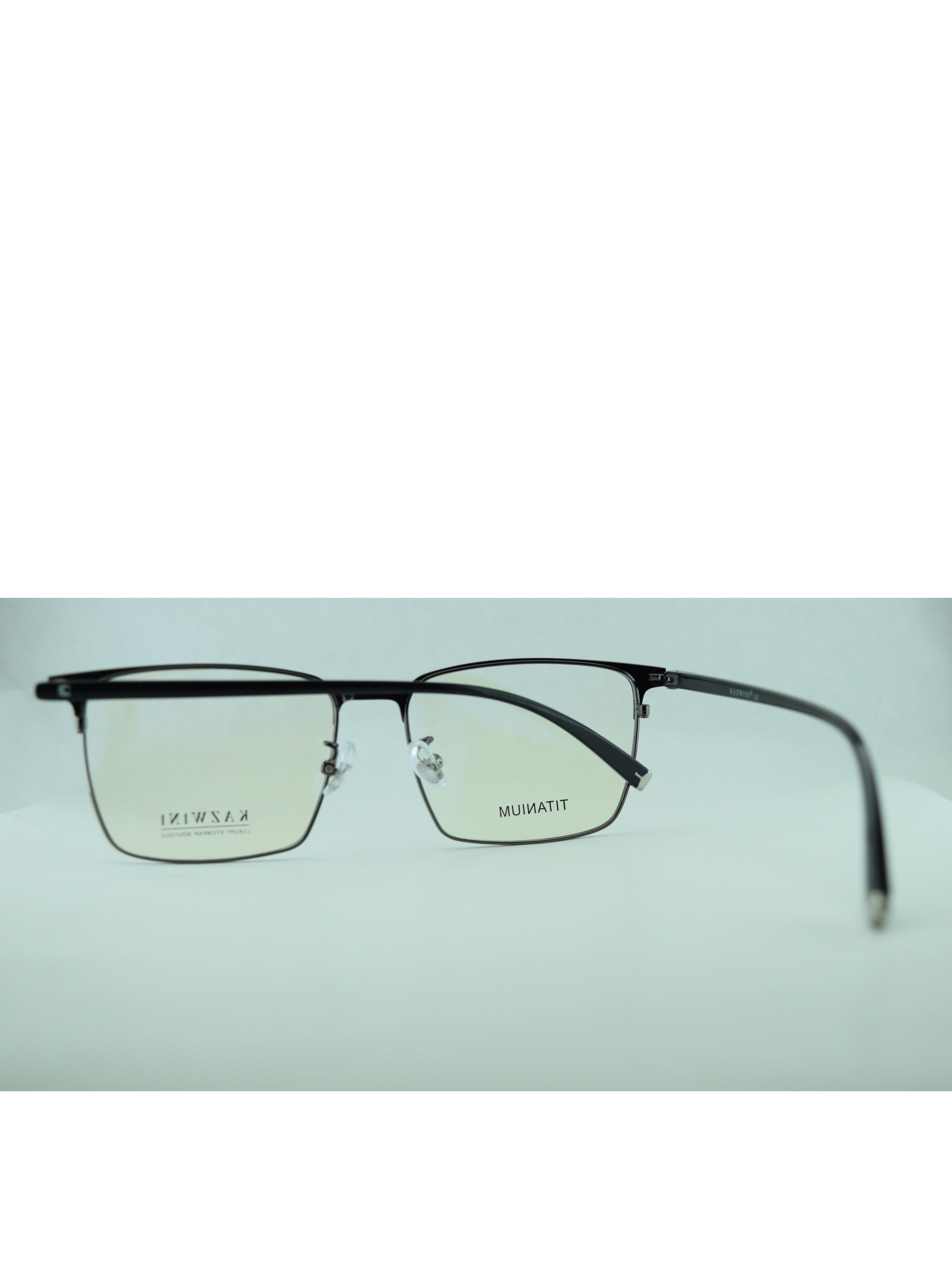 Anteojos de Metal Negro livianos para lentes recetados | 8610NeNENEC3