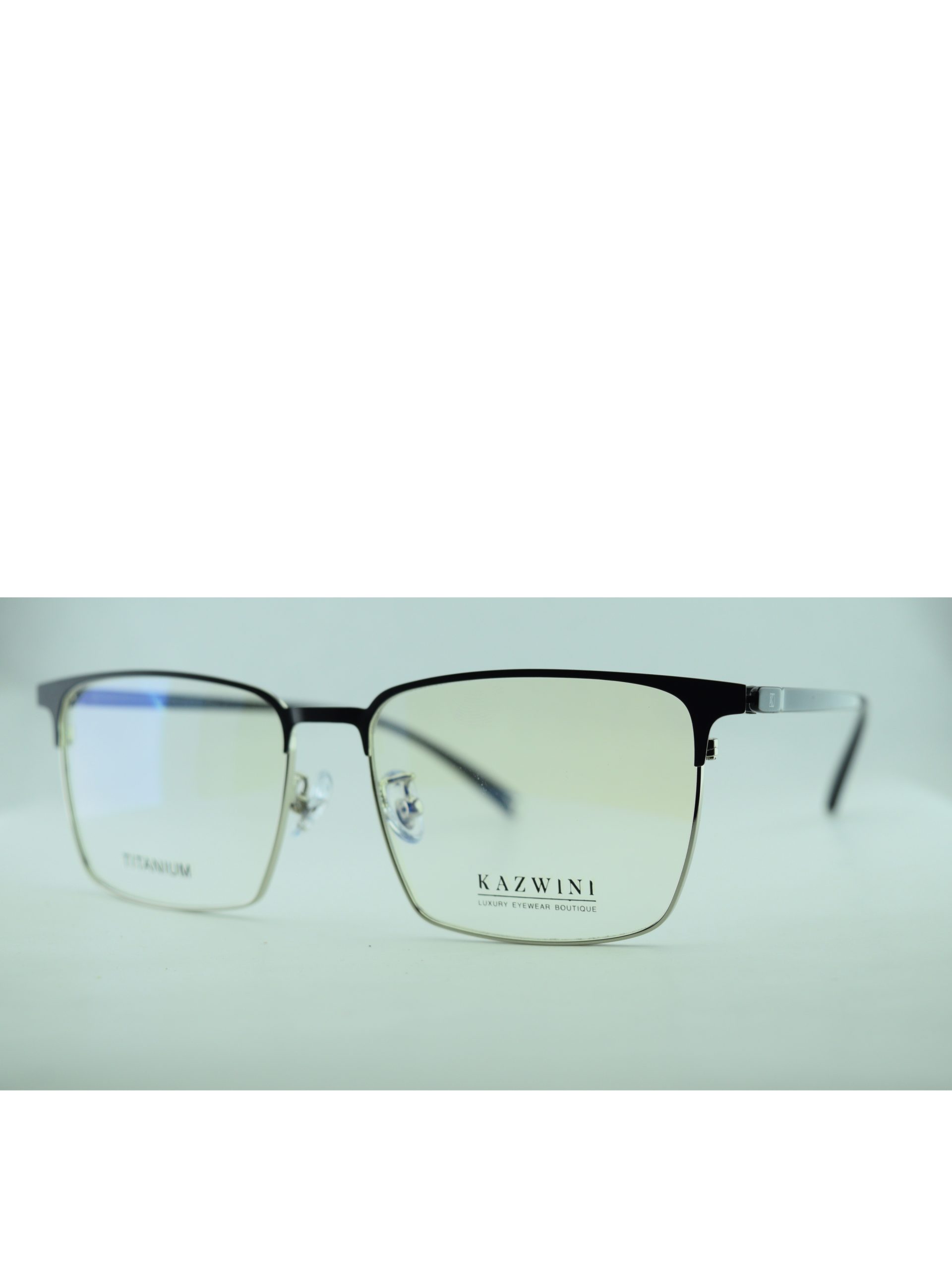 Anteojos de Metal Negro livianos para lentes recetados | 8610NEPLC4