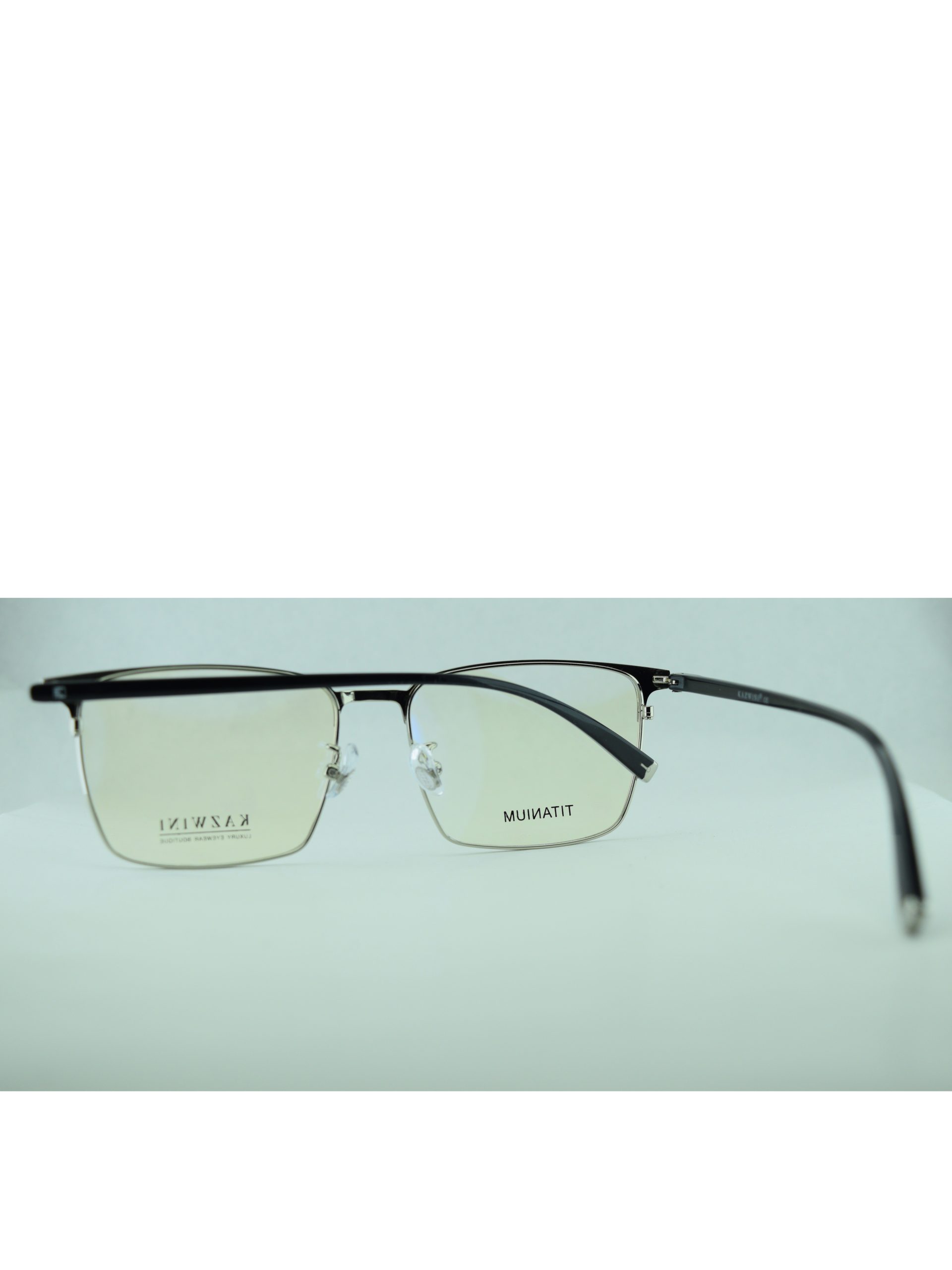 Anteojos de Metal Negro livianos para lentes recetados | 8610NEPLC4