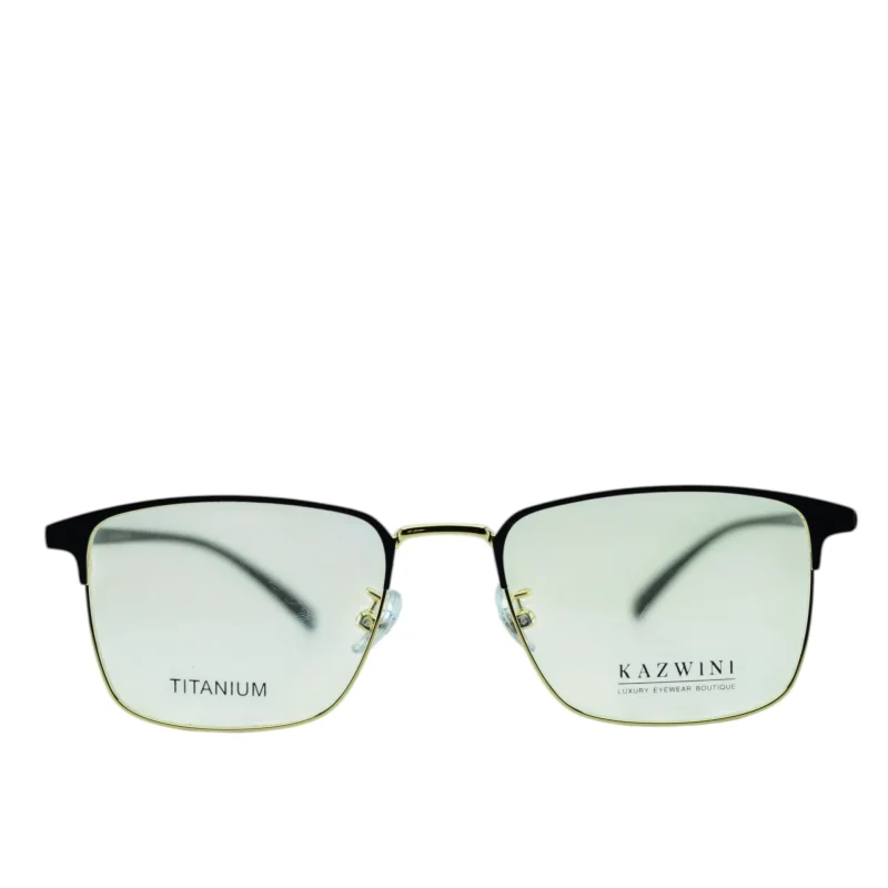 Anteojos de Metal Negro livianos para lentes recetados | 8612NeDONEC1