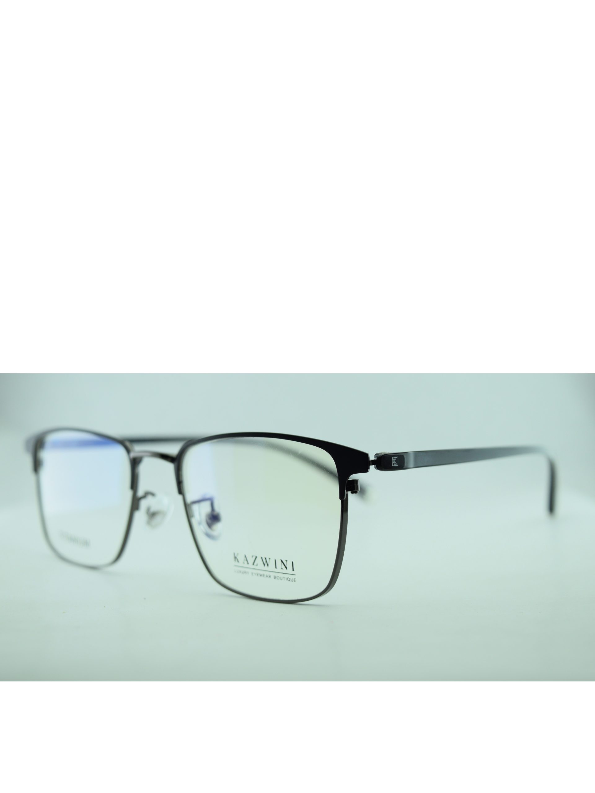 Anteojos de Metal Negro livianos para lentes recetados | 8612NeNENEC3