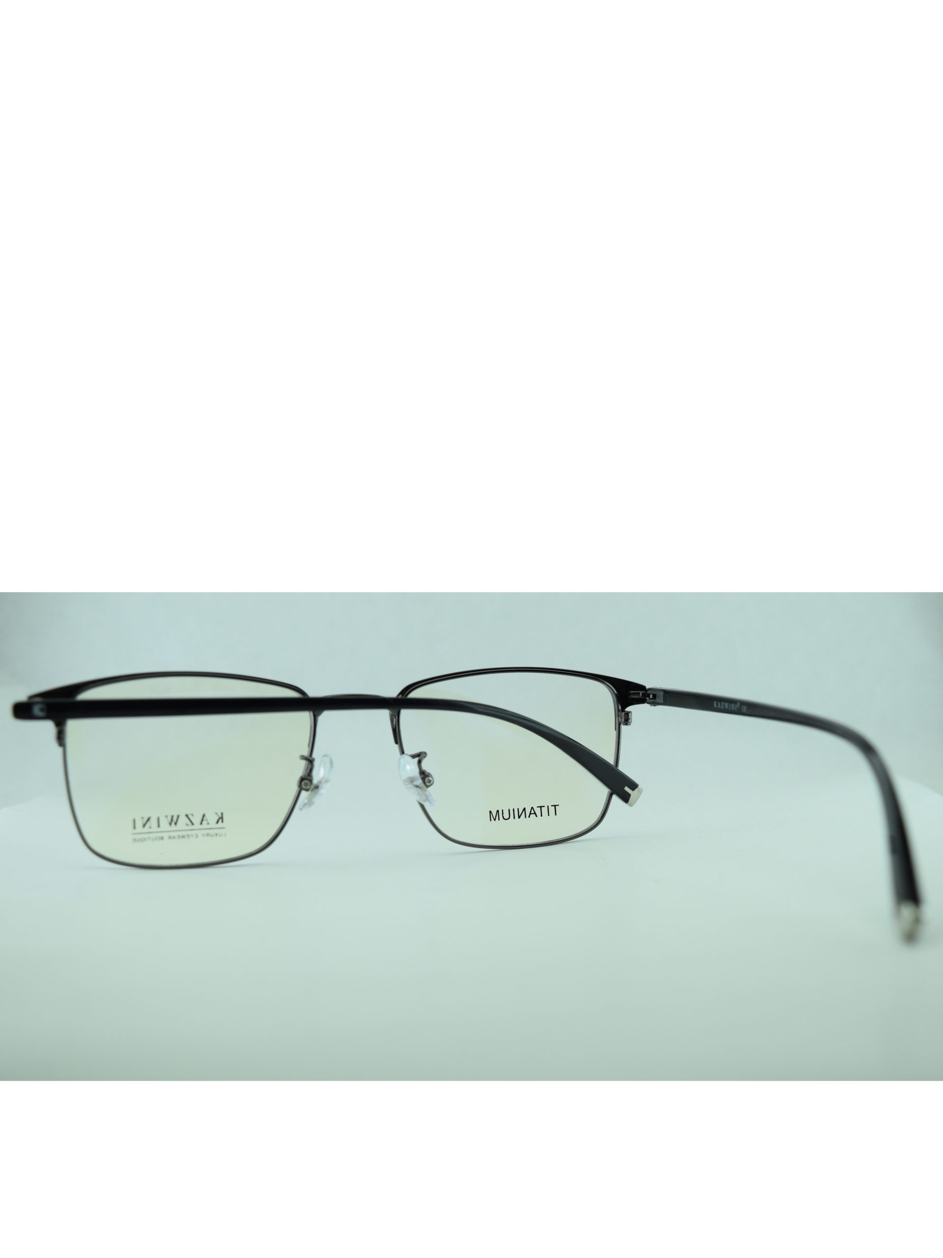 Anteojos de Metal Negro livianos para lentes recetados | 8612NeNENEC3
