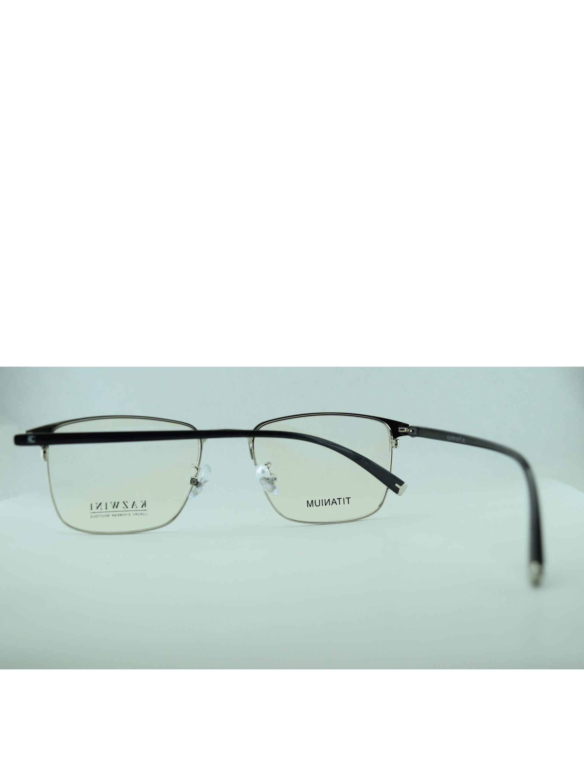 Anteojos de Metal Negro livianos para lentes recetados | 8612NePLNEC2