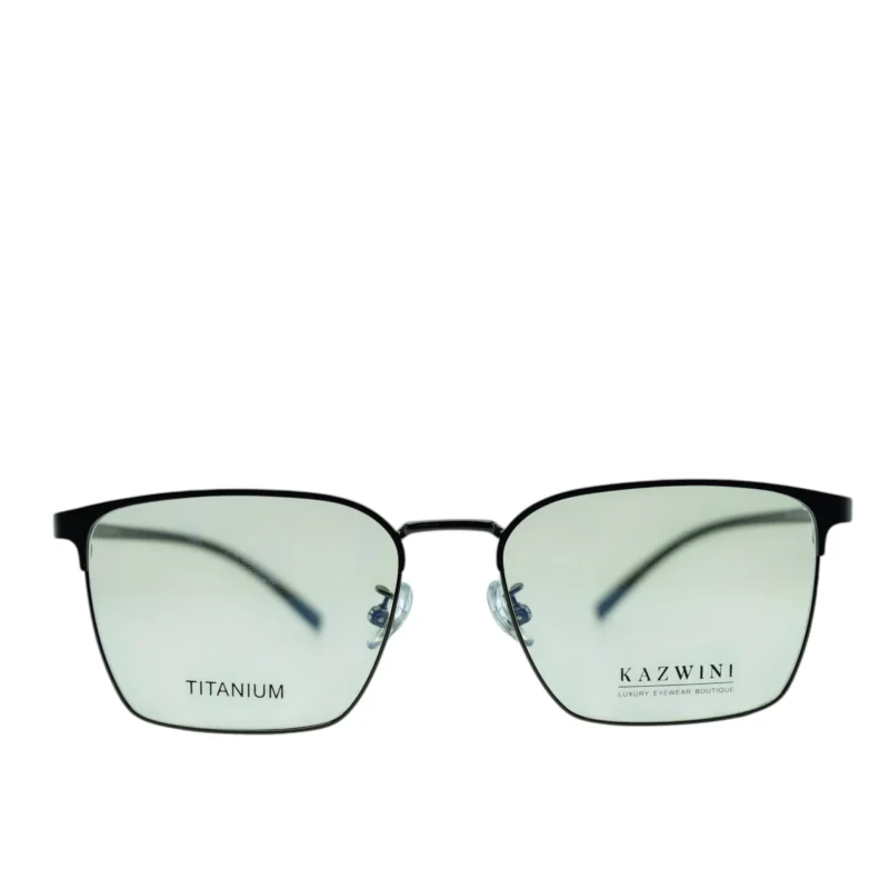 Anteojos de Metal Negro livianos para lentes recetados | 8613NeNENECRC3