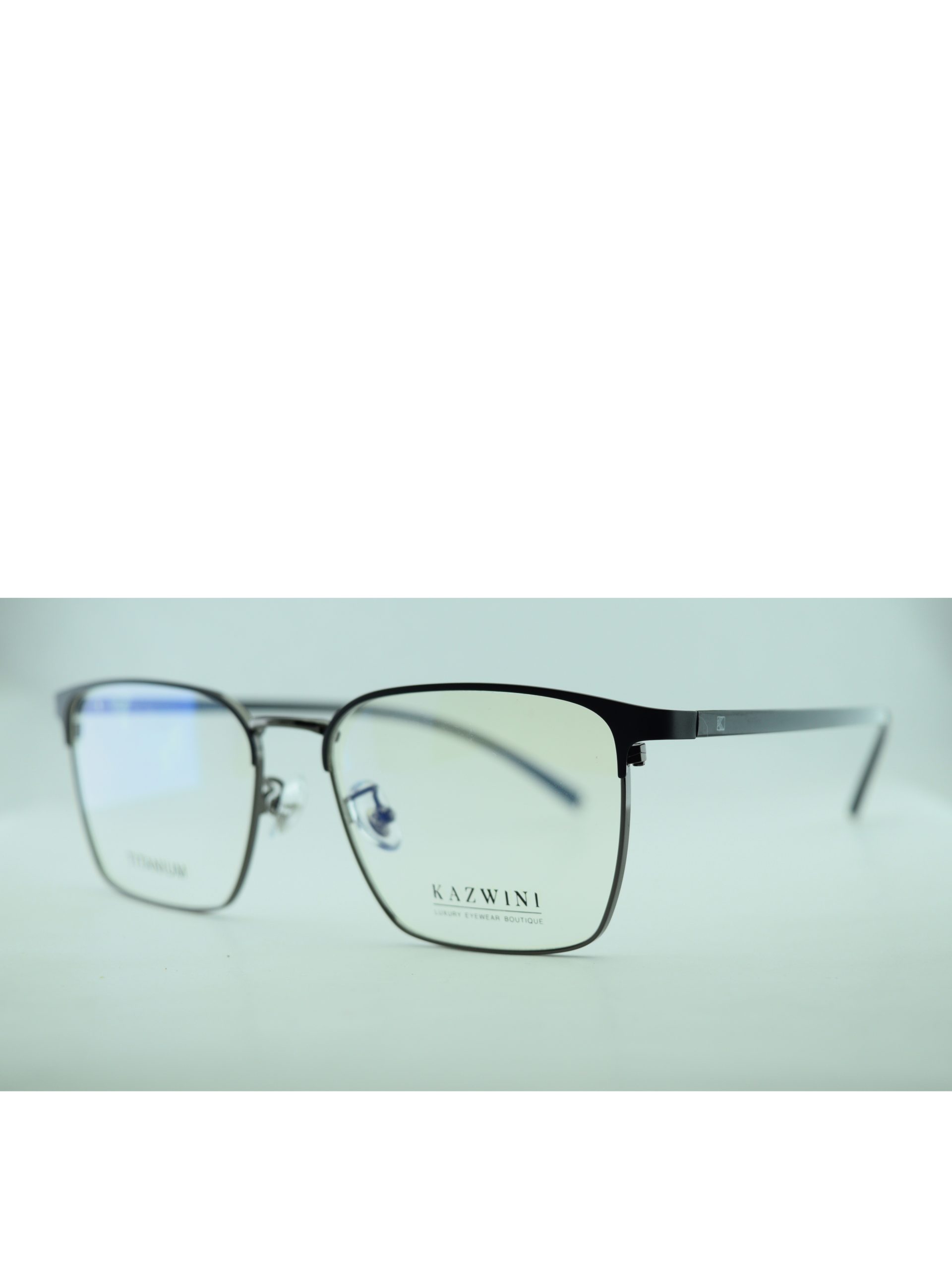 Anteojos de Metal Negro livianos para lentes recetados | 8613NeNENECRC3