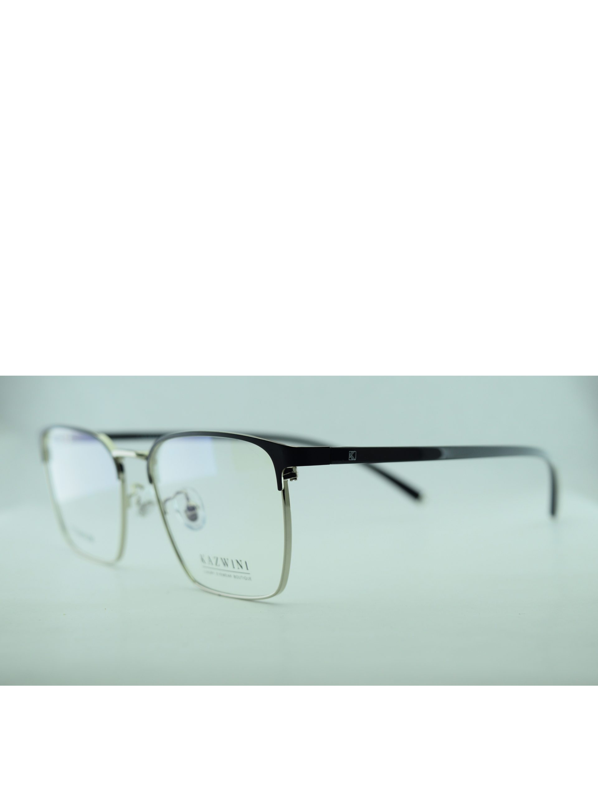 Anteojos de Metal Negro livianos para lentes recetados | 8613NePLNEC2
