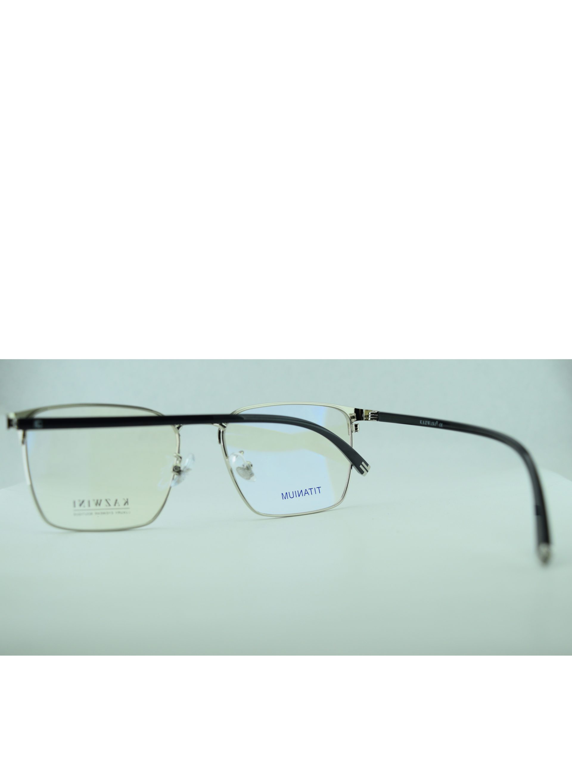 Anteojos de Metal Negro livianos para lentes recetados | 8613NePLNEC2