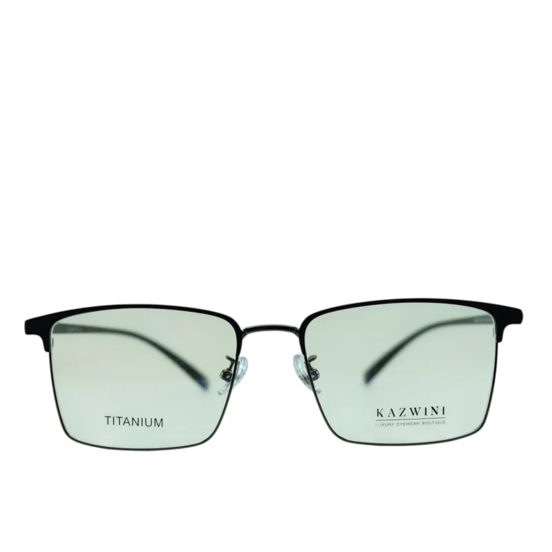 Anteojos de Metal Negro livianos para lentes recetados | 8614NeNENEC4