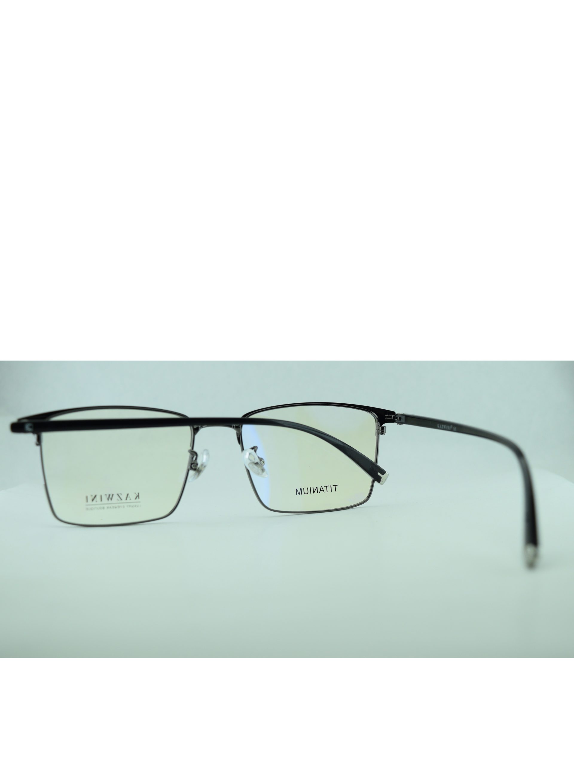 Anteojos de Metal Negro livianos para lentes recetados | 8614NeNENEC4