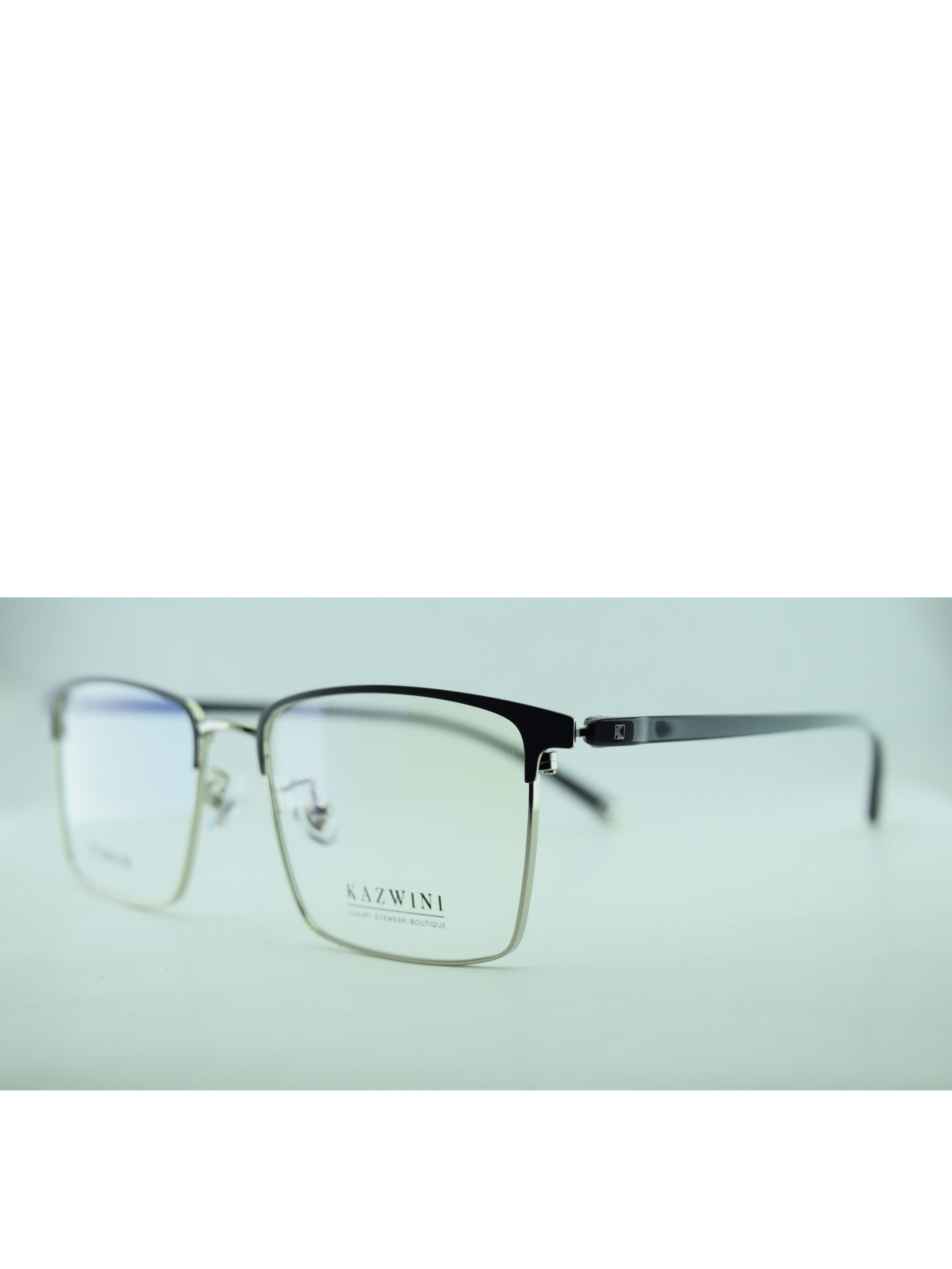 Anteojos de Metal Negro livianos para lentes recetados | 8614NePLNEC2