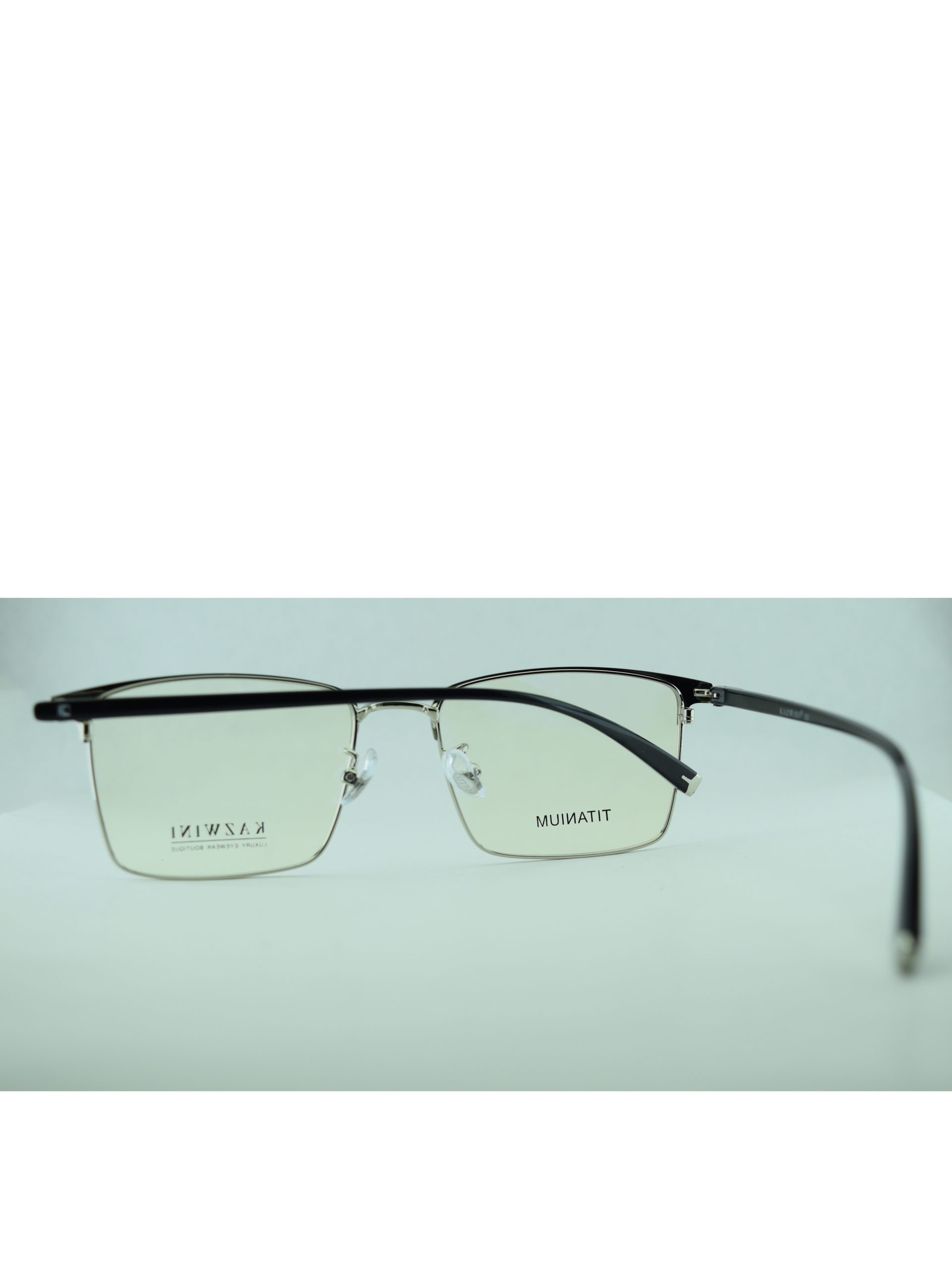 Anteojos de Metal Negro livianos para lentes recetados | 8614NePLNEC2
