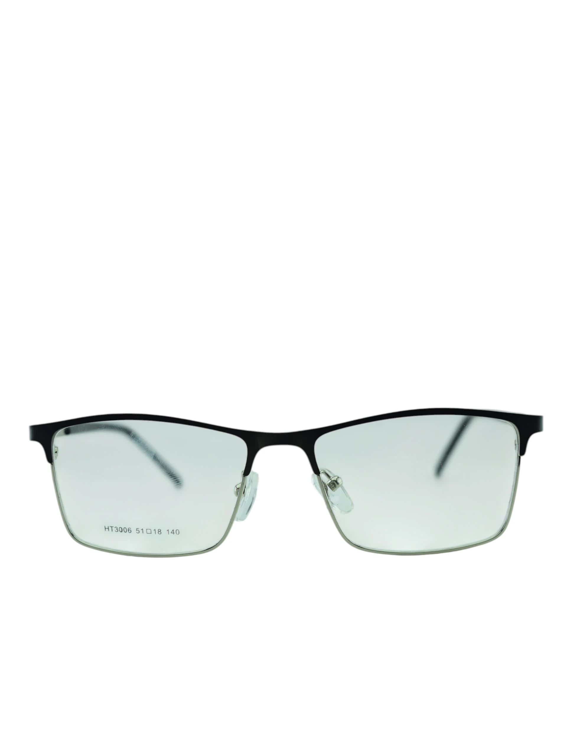 Anteojos de Metal Negro livianos para lentes recetados | HT3006NePLNE
