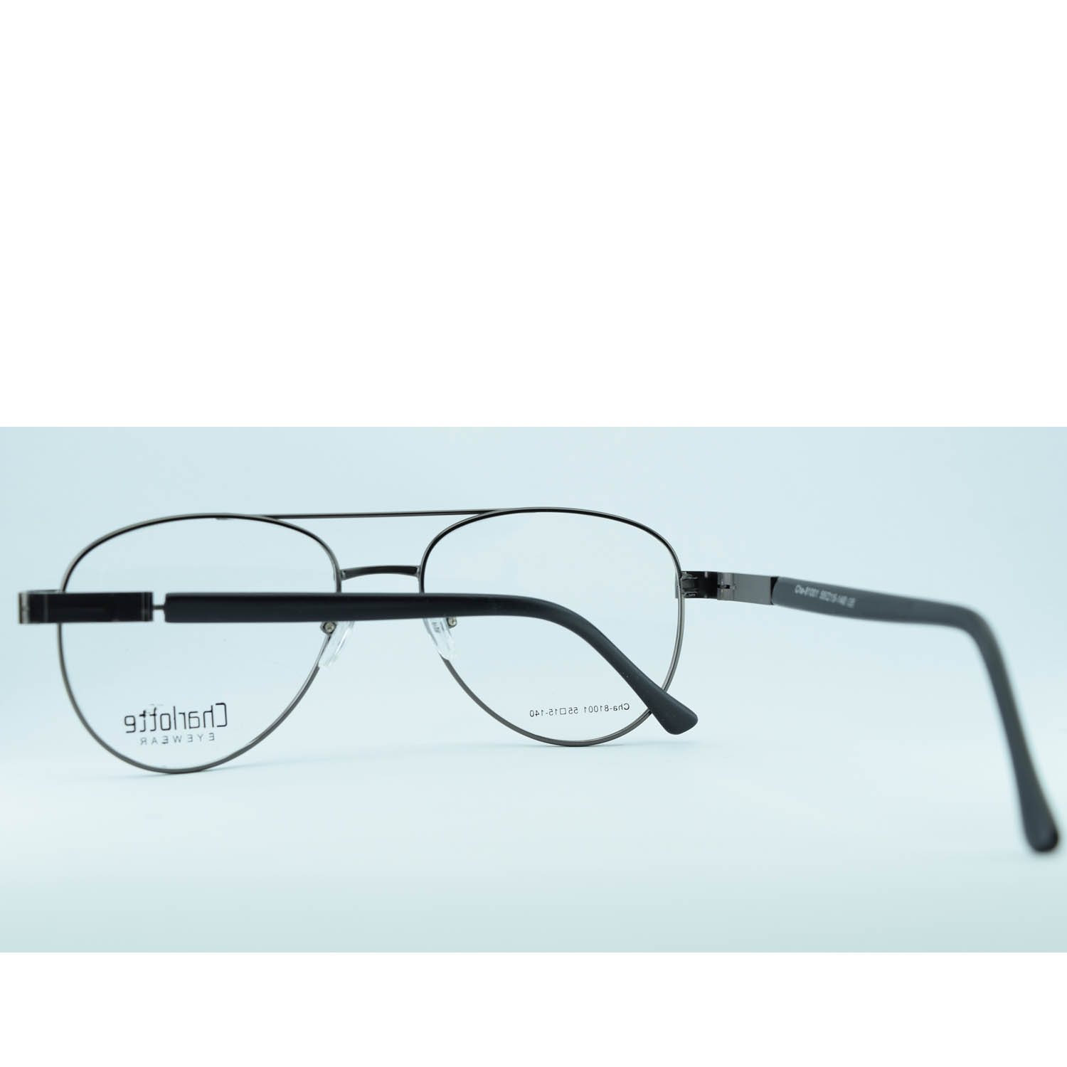 Anteojos de Metal Gris livianos para lentes recetados | CHA81001GR