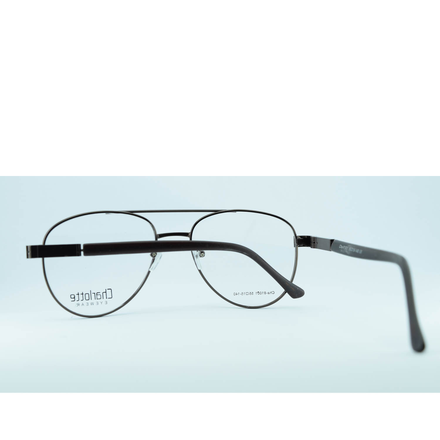 Anteojos de Metal Marrón livianos para lentes recetados | CHA81001MA