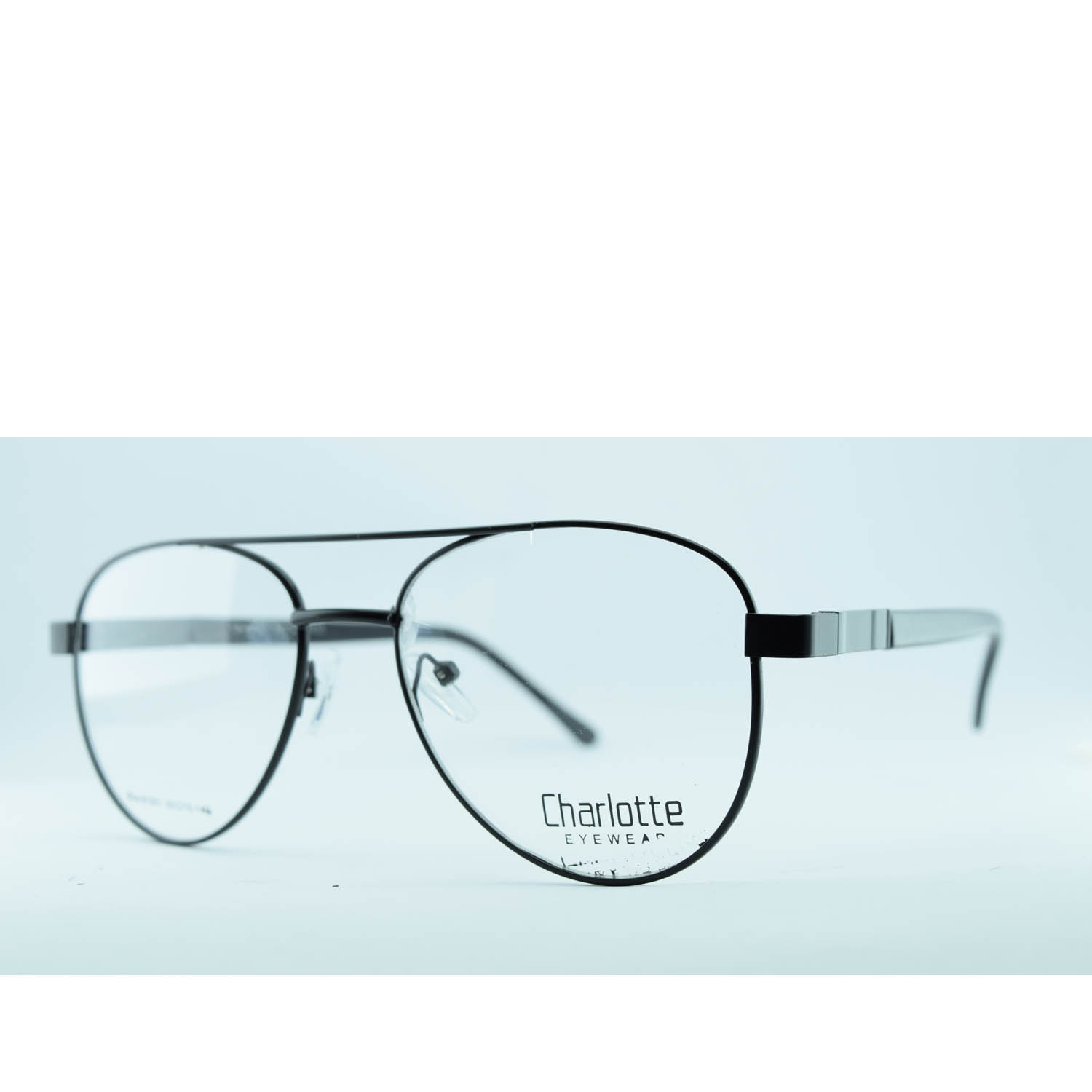 Anteojos de Metal Negro livianos para lentes recetados | CHA81001NE