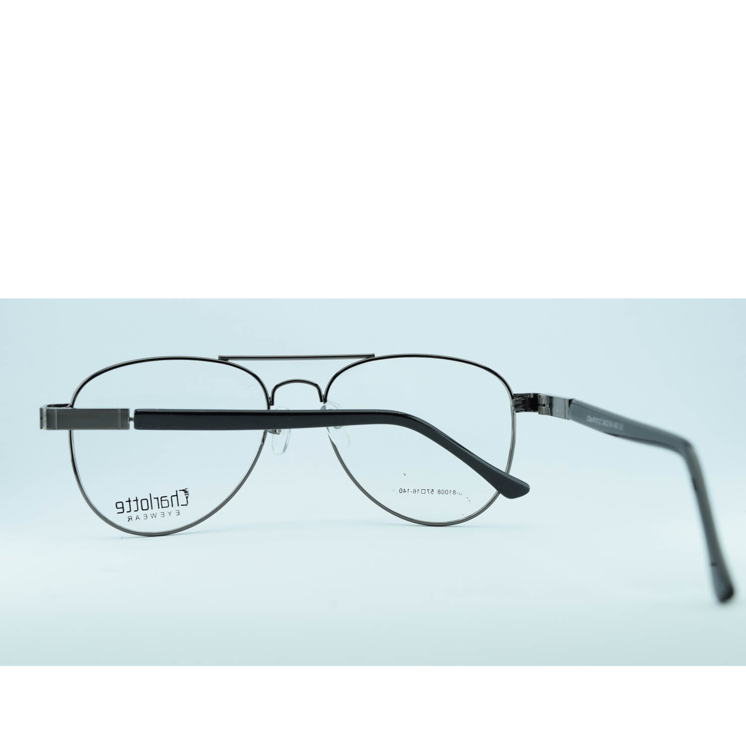 Anteojos de Metal Gris livianos para lentes recetados | CHA81008GR