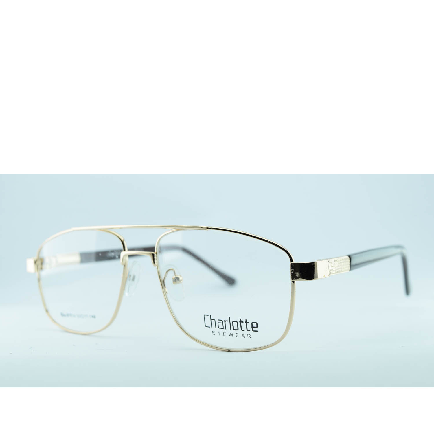 Anteojos de Metal Dorado livianos para lentes recetados | CHA81014DO