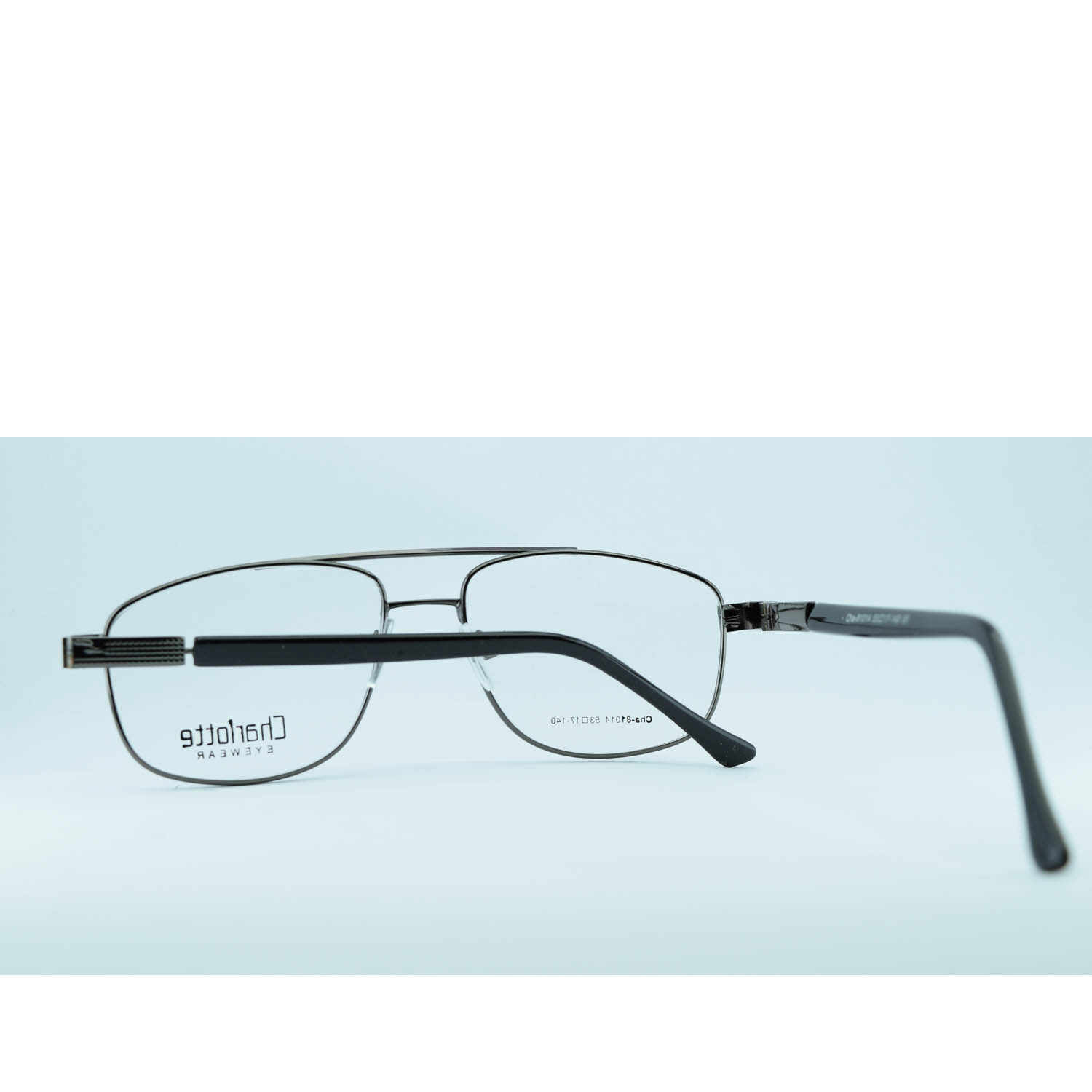 Anteojos de Metal Gris livianos para lentes recetados | CHA81014GR