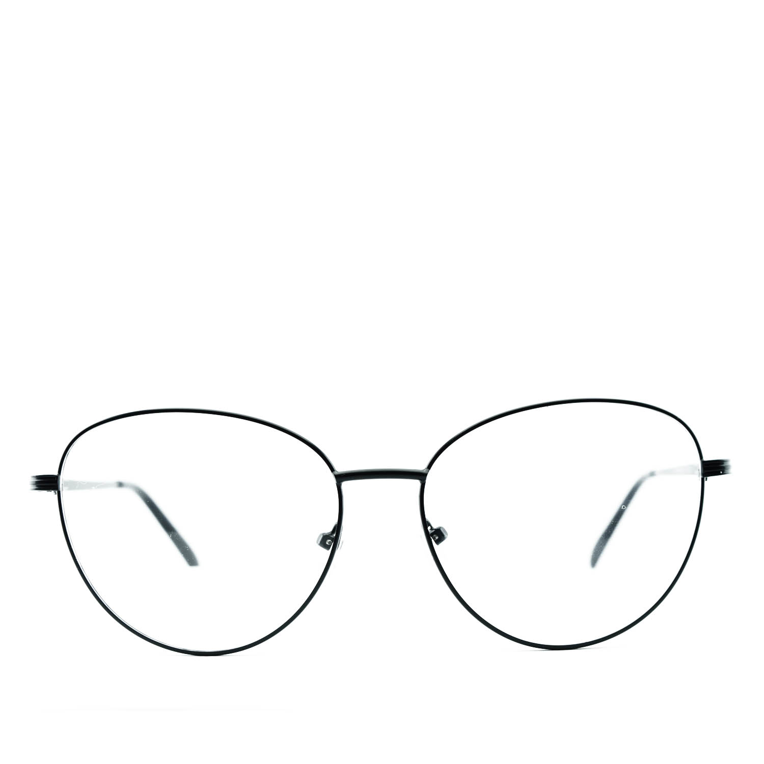Anteojos de Metal Negro livianos para lentes recetados | HT8818NEC1