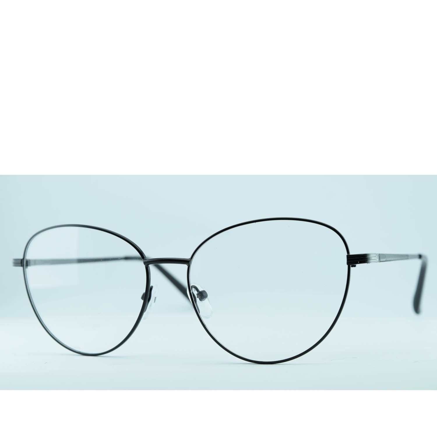 Anteojos de Metal Negro livianos para lentes recetados | HT8818NEC1